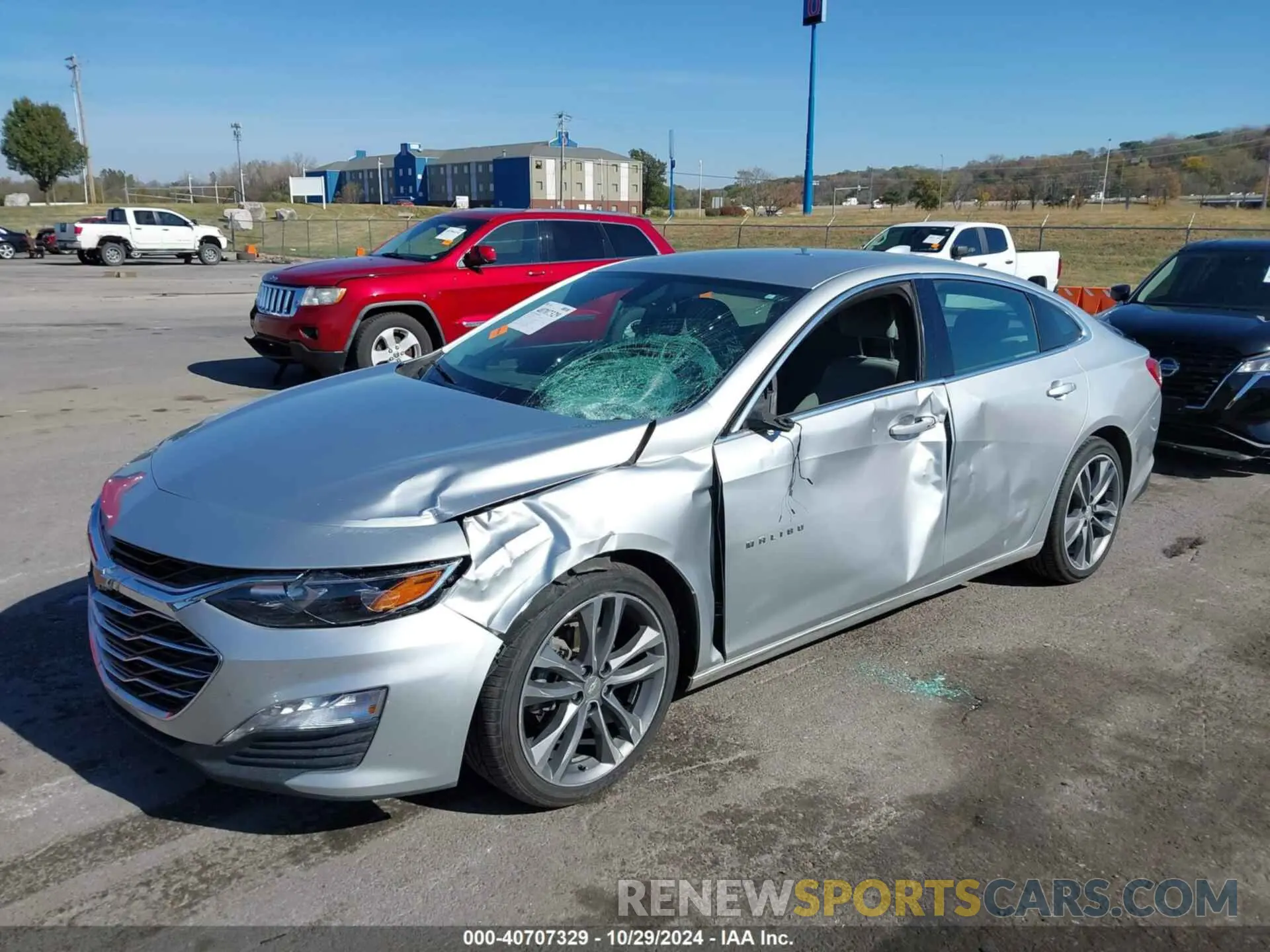 2 Photograph of a damaged car 1G1ZD5ST1MF026618 CHEVROLET MALIBU 2021
