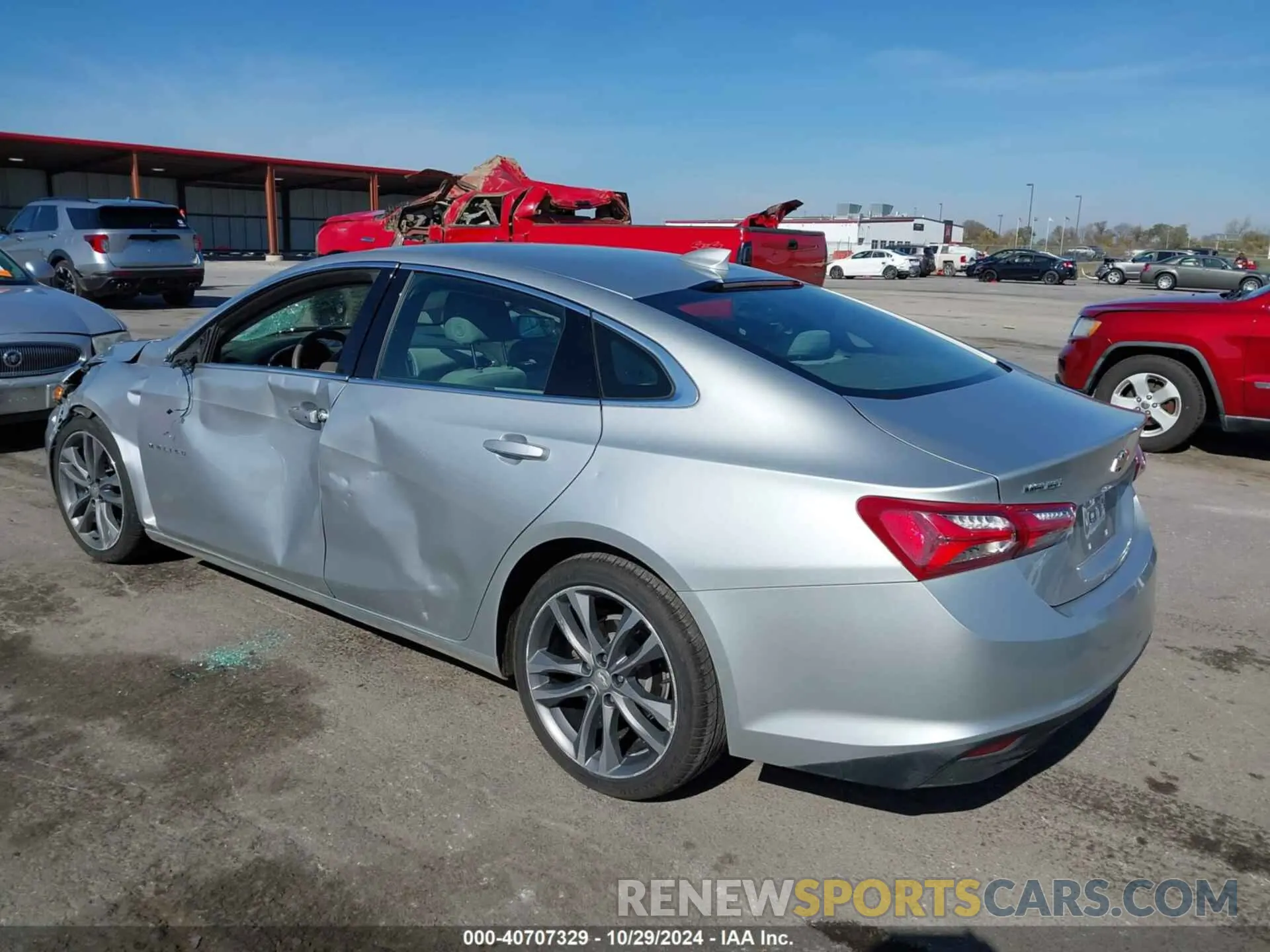 3 Photograph of a damaged car 1G1ZD5ST1MF026618 CHEVROLET MALIBU 2021