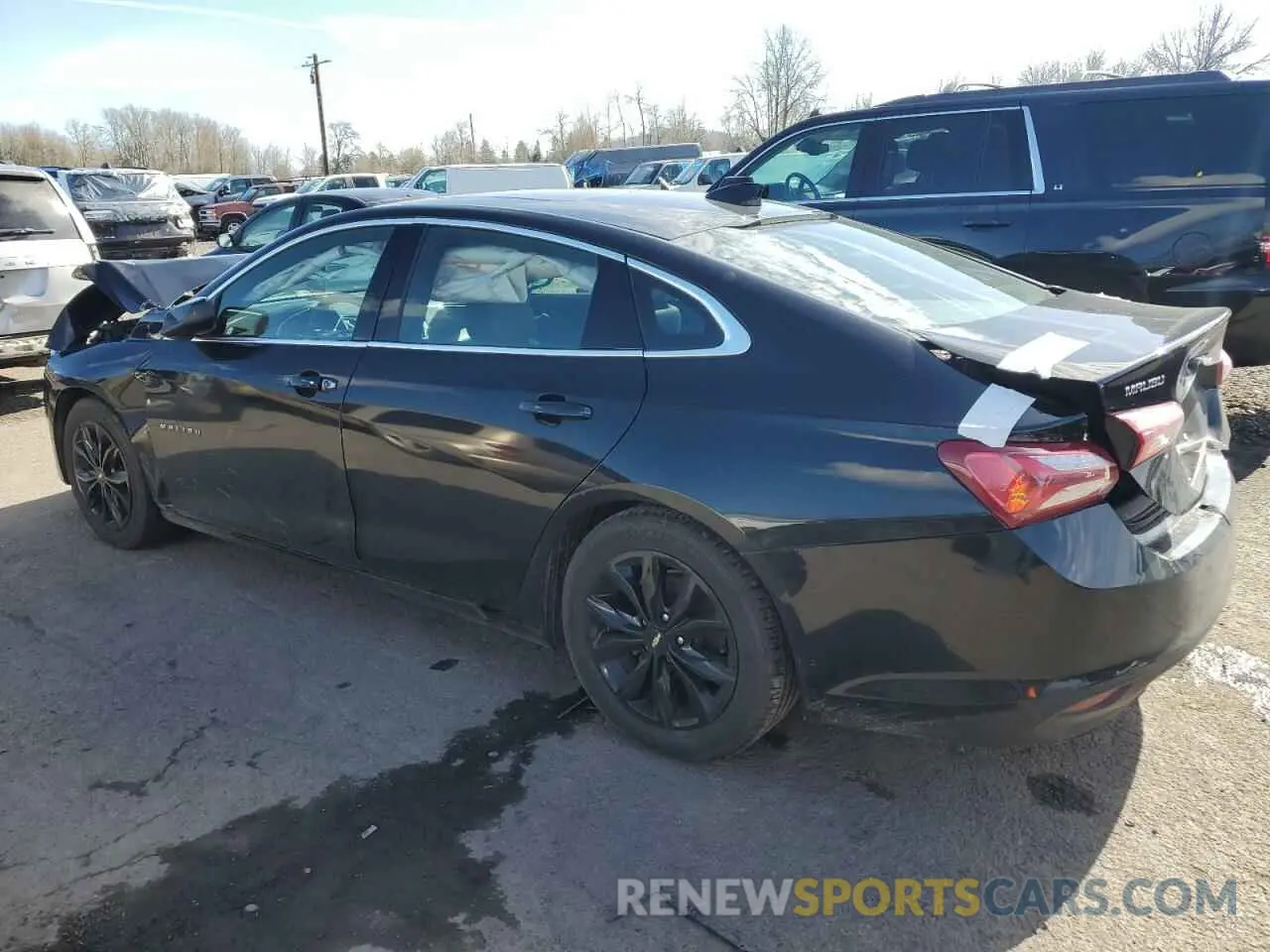 2 Photograph of a damaged car 1G1ZD5ST1MF051342 CHEVROLET MALIBU 2021
