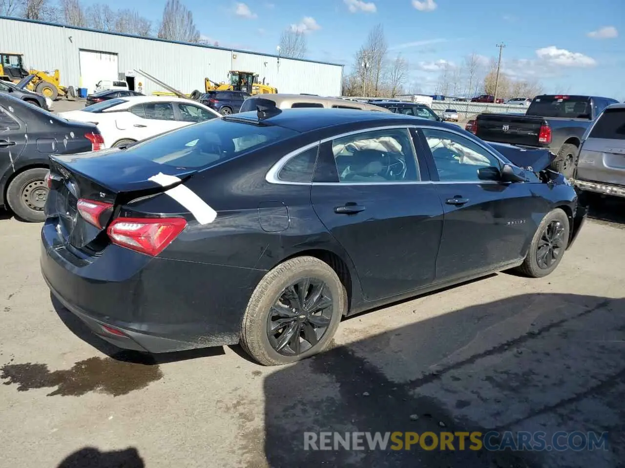 3 Photograph of a damaged car 1G1ZD5ST1MF051342 CHEVROLET MALIBU 2021