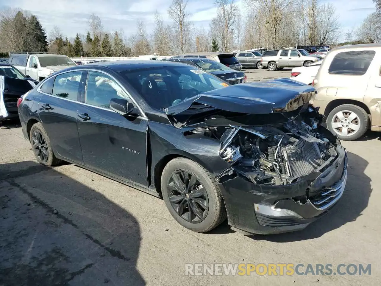 4 Photograph of a damaged car 1G1ZD5ST1MF051342 CHEVROLET MALIBU 2021