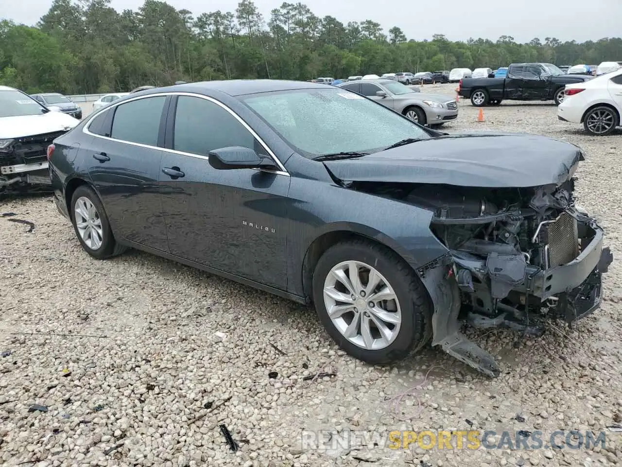 4 Photograph of a damaged car 1G1ZD5ST1MF077956 CHEVROLET MALIBU 2021