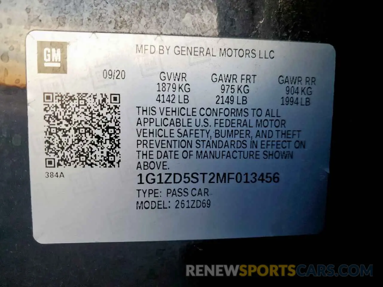 12 Photograph of a damaged car 1G1ZD5ST2MF013456 CHEVROLET MALIBU 2021
