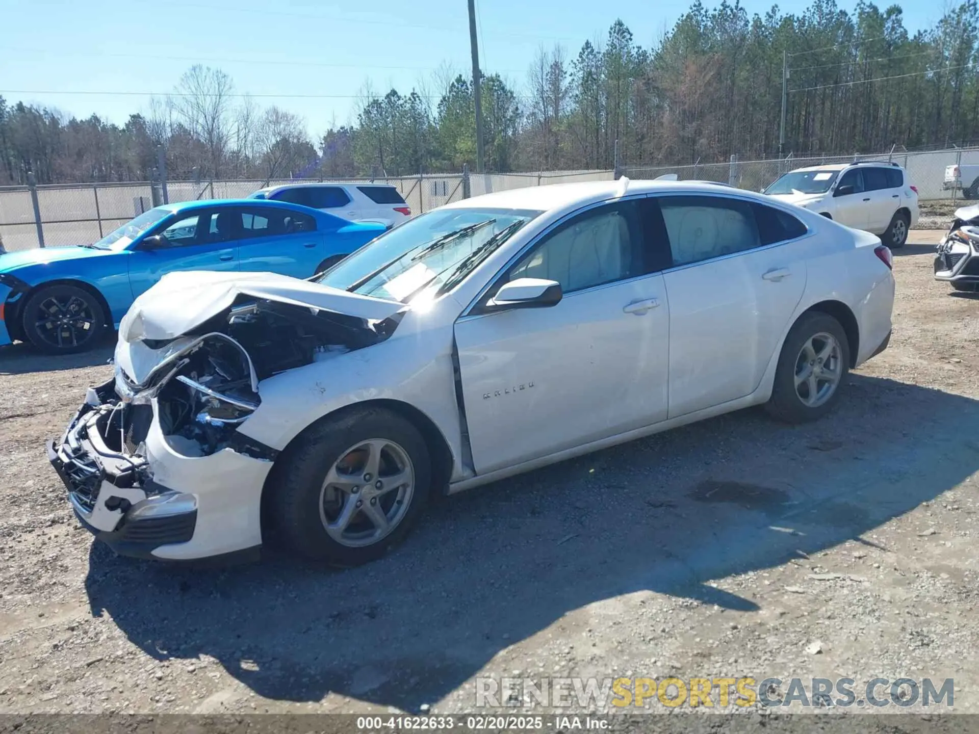 2 Photograph of a damaged car 1G1ZD5ST2MF021993 CHEVROLET MALIBU 2021
