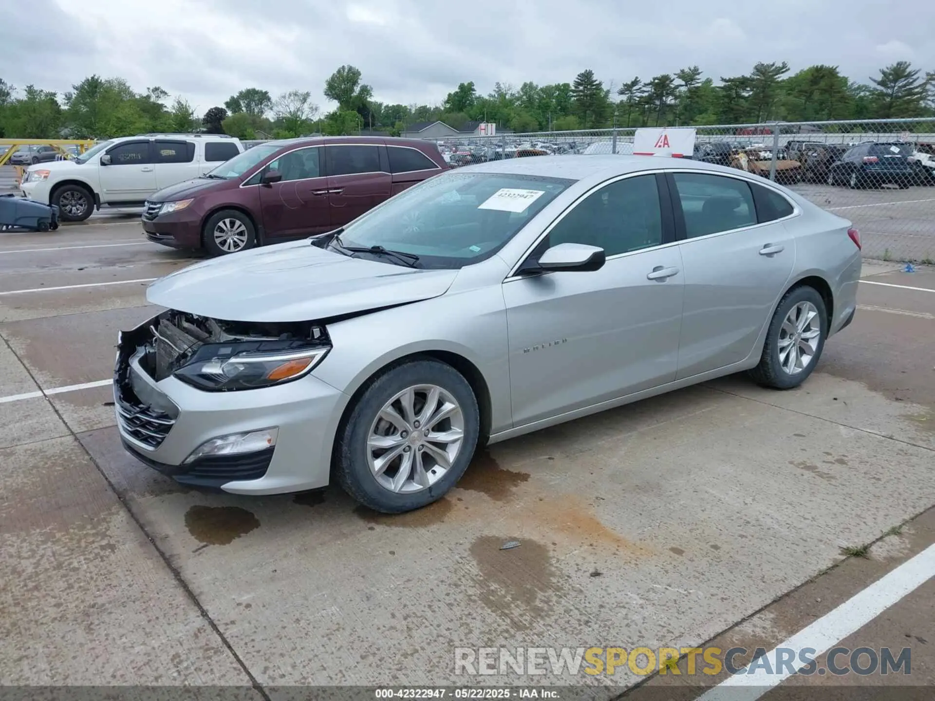 2 Photograph of a damaged car 1G1ZD5ST2MF024246 CHEVROLET MALIBU 2021