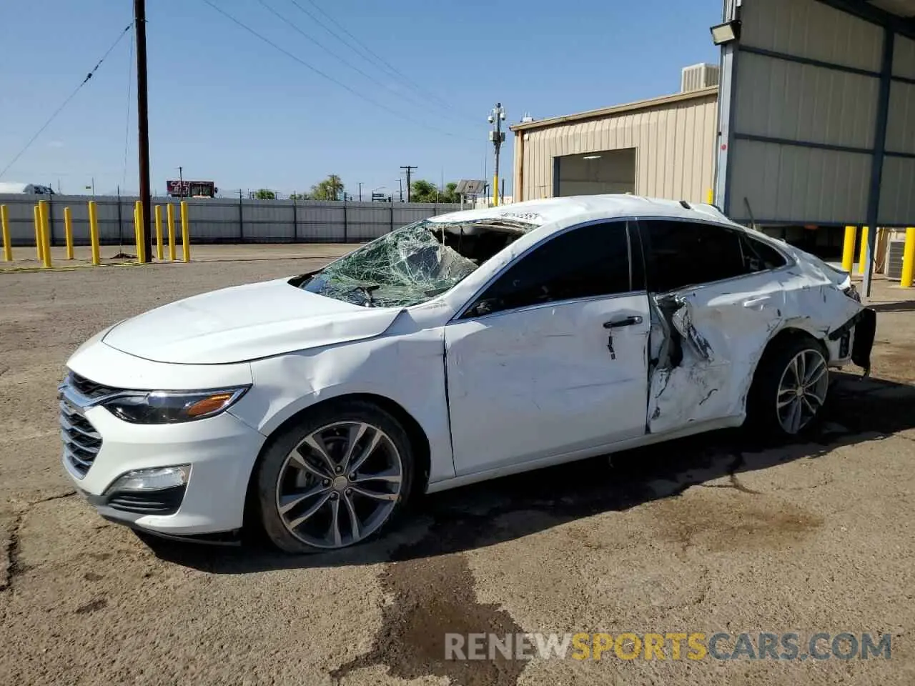 1 Photograph of a damaged car 1G1ZD5ST2MF045677 CHEVROLET MALIBU 2021