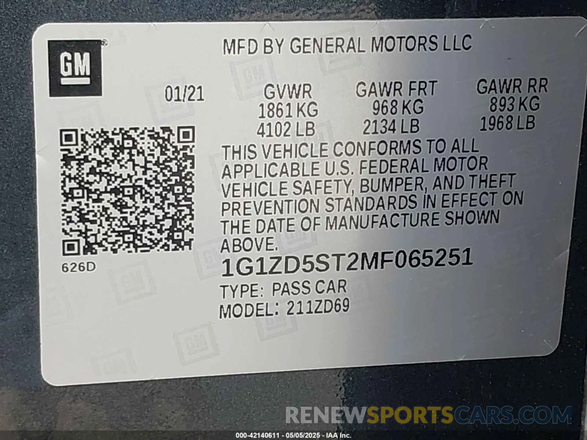 9 Photograph of a damaged car 1G1ZD5ST2MF065251 CHEVROLET MALIBU 2021