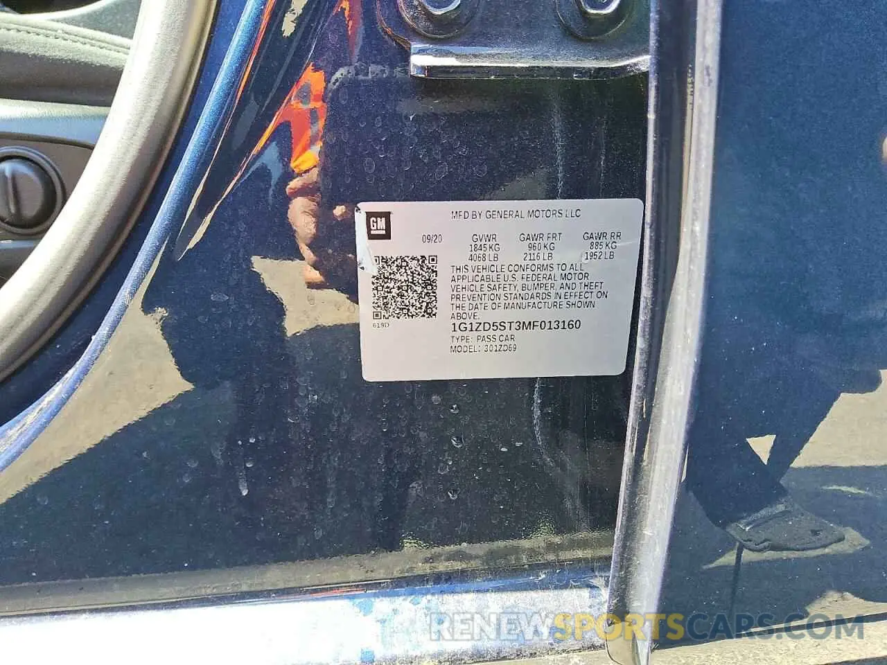 12 Photograph of a damaged car 1G1ZD5ST3MF013160 CHEVROLET MALIBU 2021