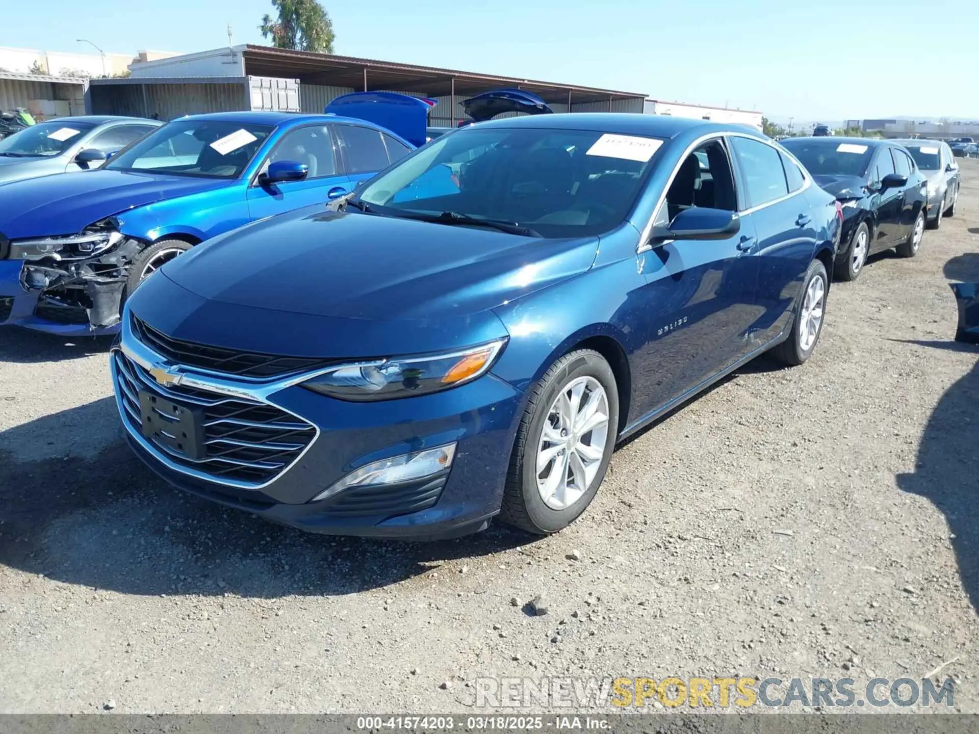 2 Photograph of a damaged car 1G1ZD5ST3MF013496 CHEVROLET MALIBU 2021