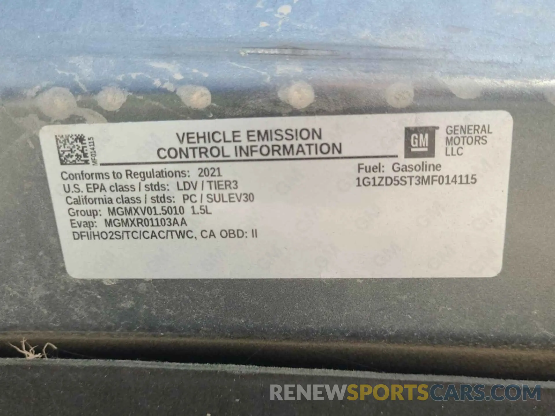 23 Photograph of a damaged car 1G1ZD5ST3MF014115 CHEVROLET MALIBU 2021