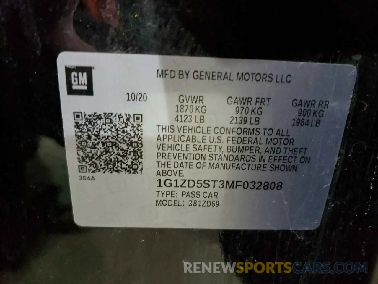 13 Photograph of a damaged car 1G1ZD5ST3MF032808 CHEVROLET MALIBU 2021