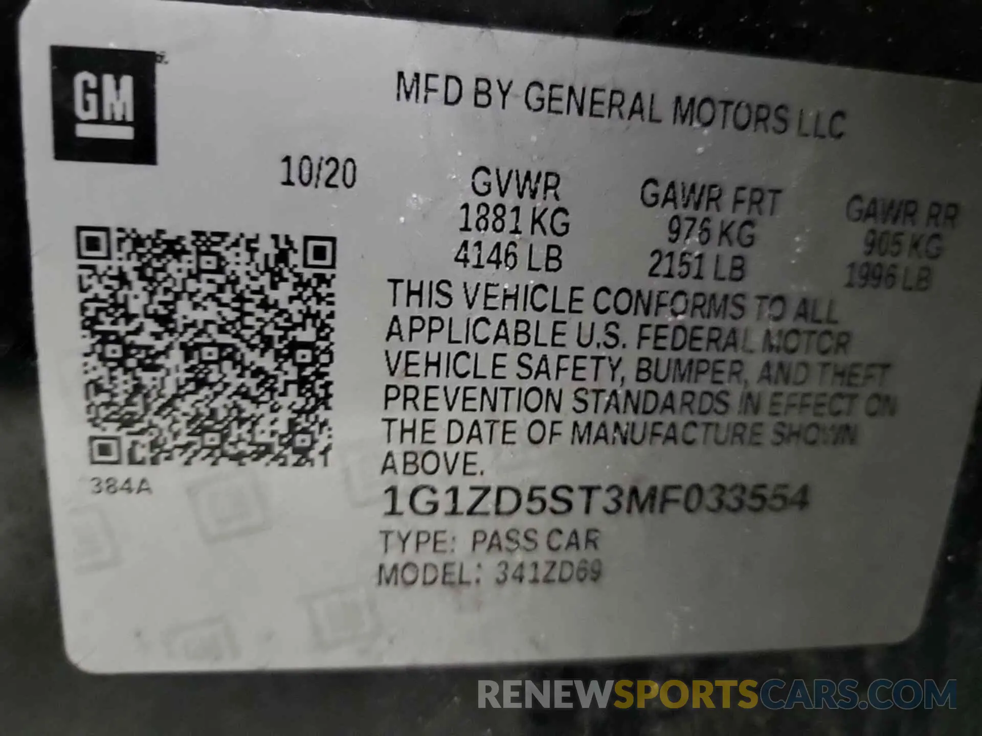 29 Photograph of a damaged car 1G1ZD5ST3MF033554 CHEVROLET MALIBU 2021