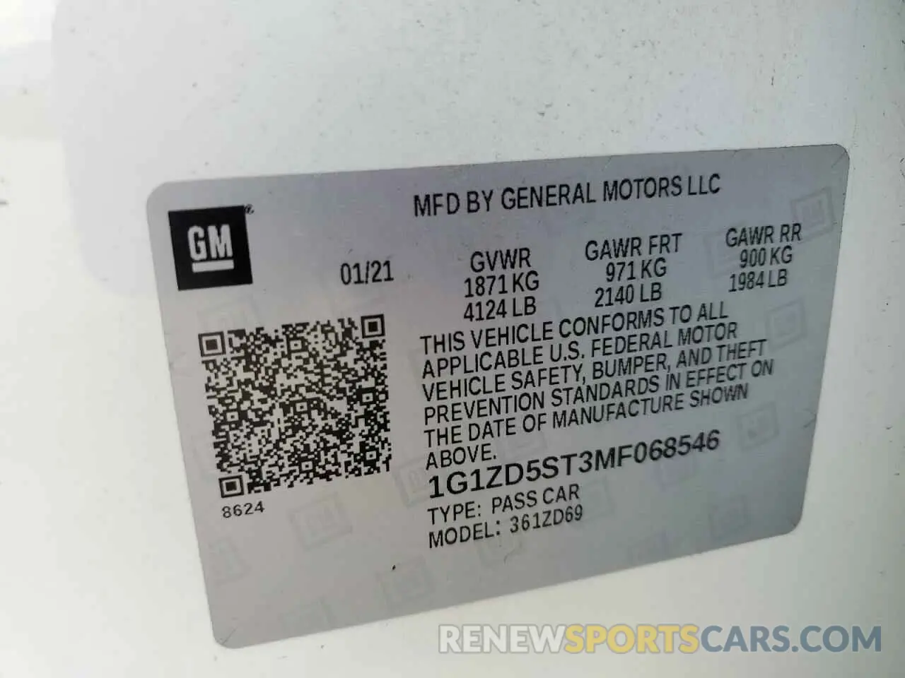 12 Photograph of a damaged car 1G1ZD5ST3MF068546 CHEVROLET MALIBU 2021