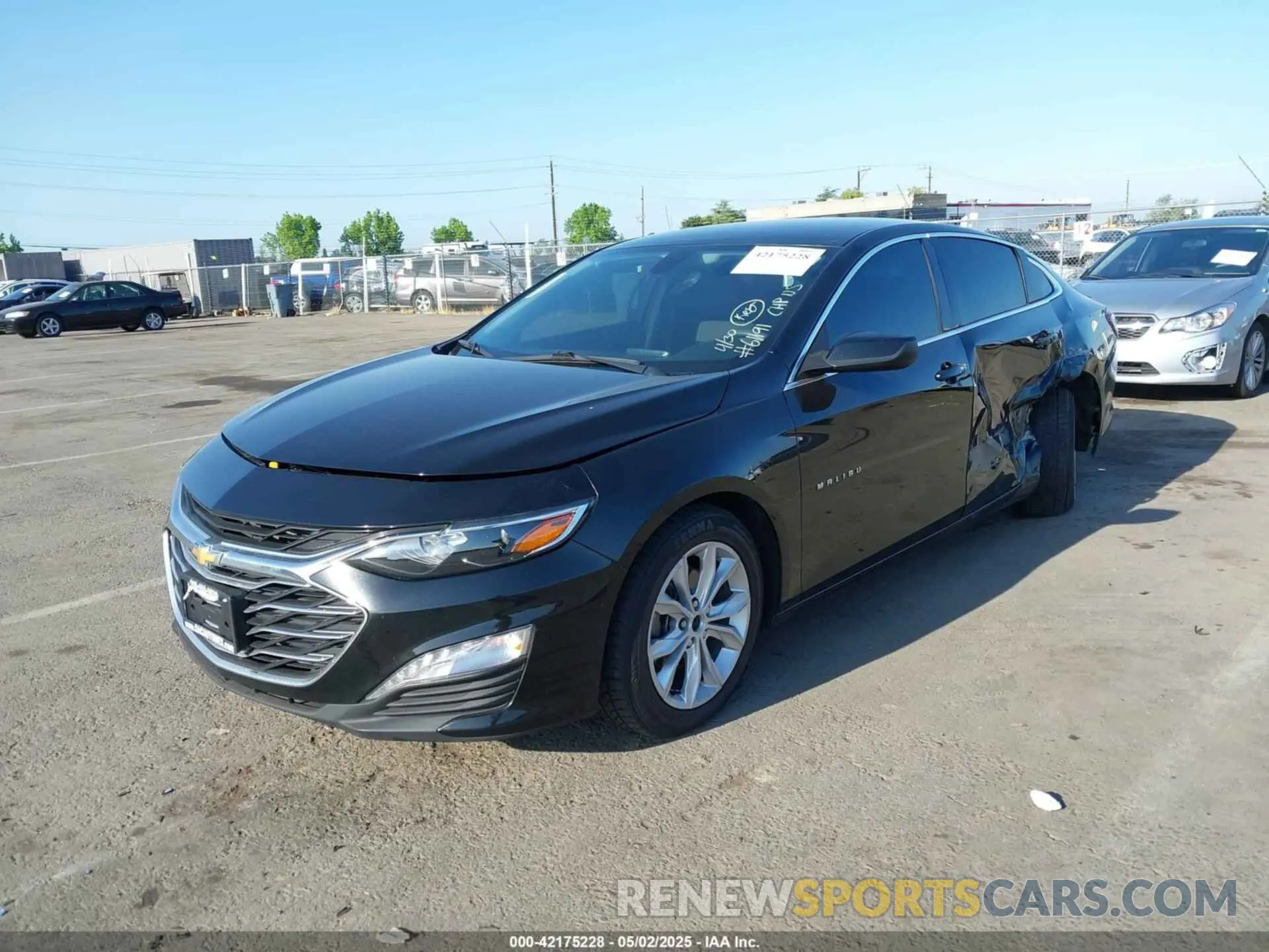 2 Photograph of a damaged car 1G1ZD5ST3MF069499 CHEVROLET MALIBU 2021