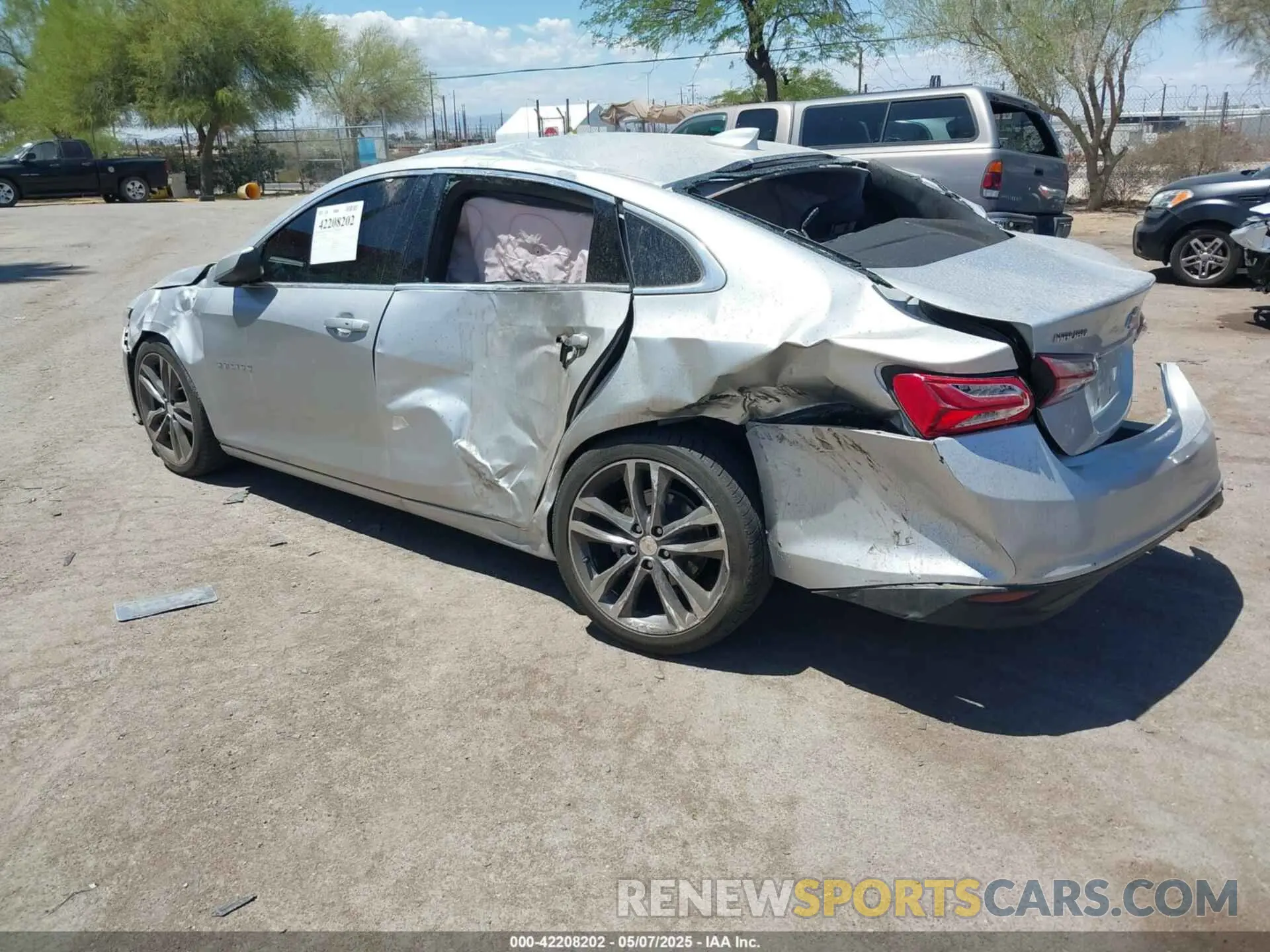 3 Photograph of a damaged car 1G1ZD5ST3MF077960 CHEVROLET MALIBU 2021