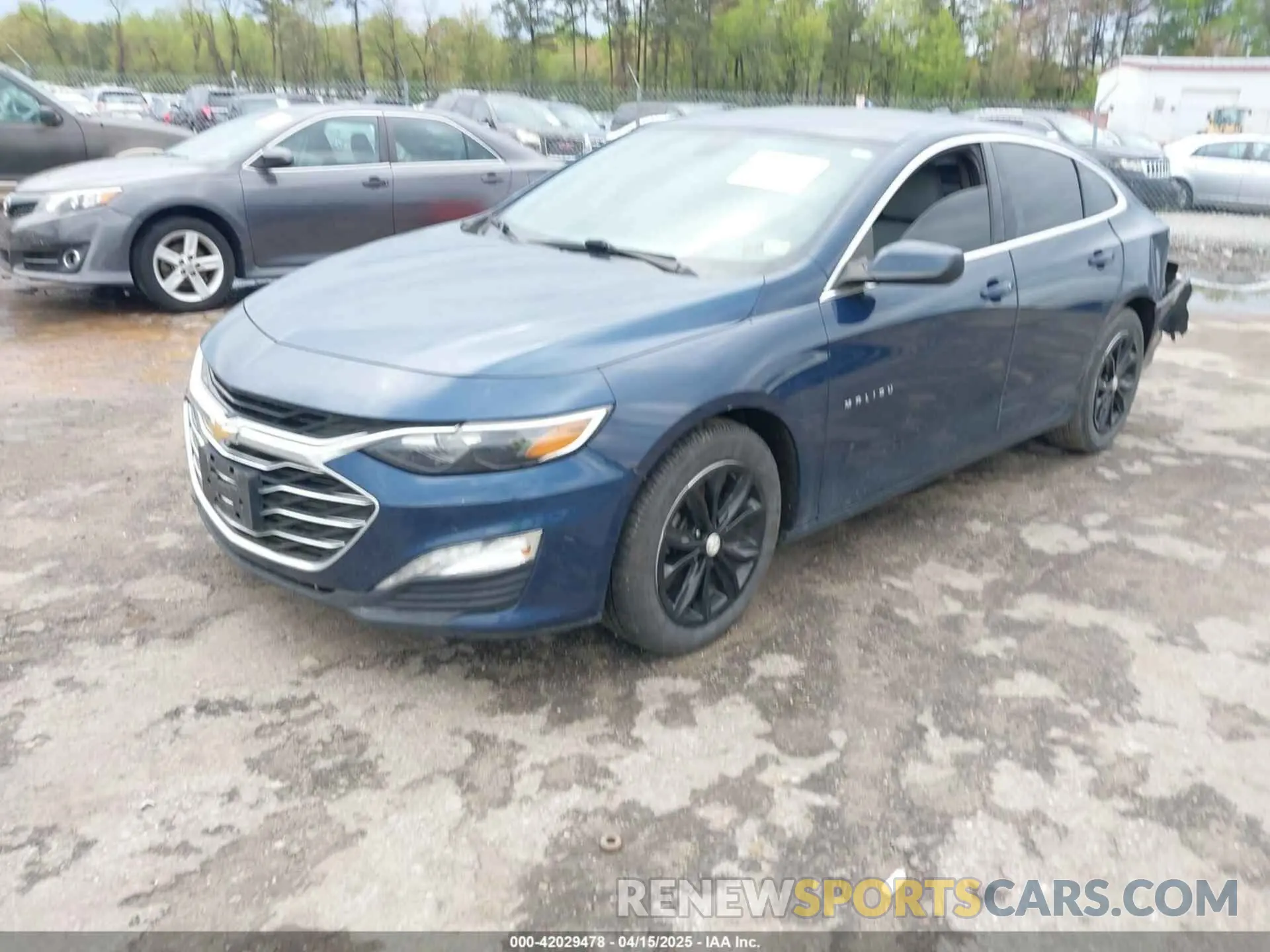 2 Photograph of a damaged car 1G1ZD5ST4MF018366 CHEVROLET MALIBU 2021