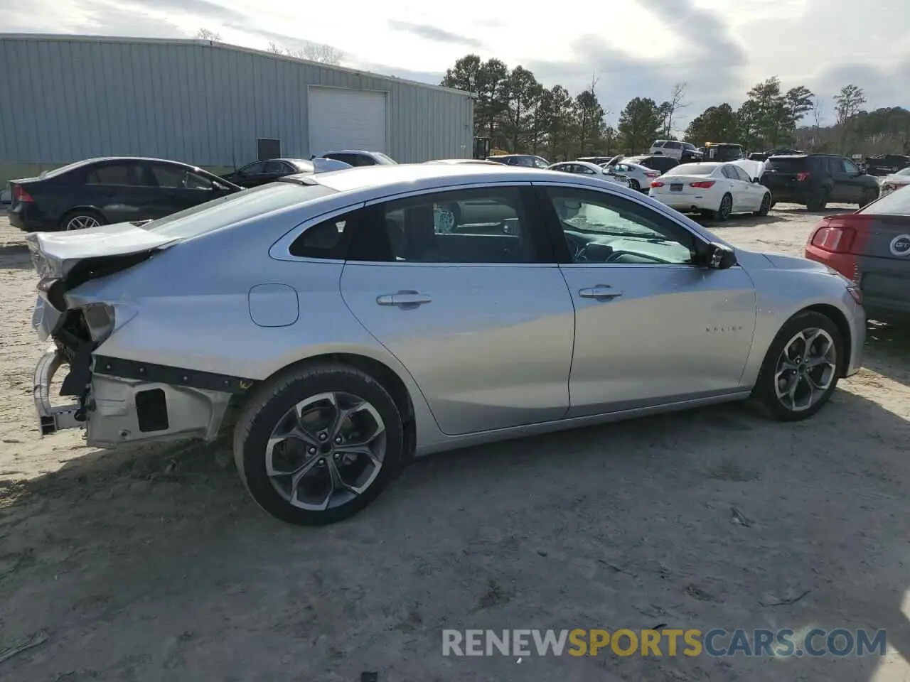 3 Photograph of a damaged car 1G1ZD5ST4MF034986 CHEVROLET MALIBU 2021