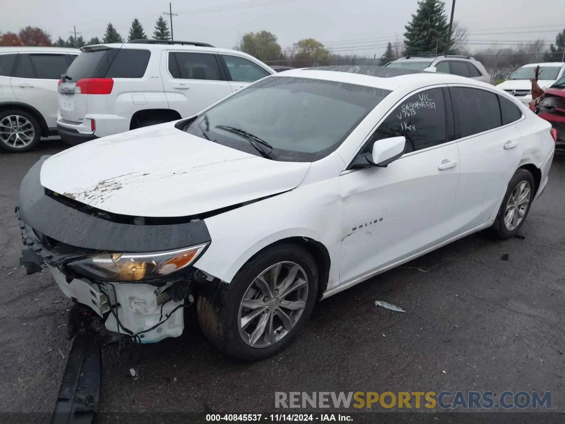 2 Photograph of a damaged car 1G1ZD5ST4MF047673 CHEVROLET MALIBU 2021