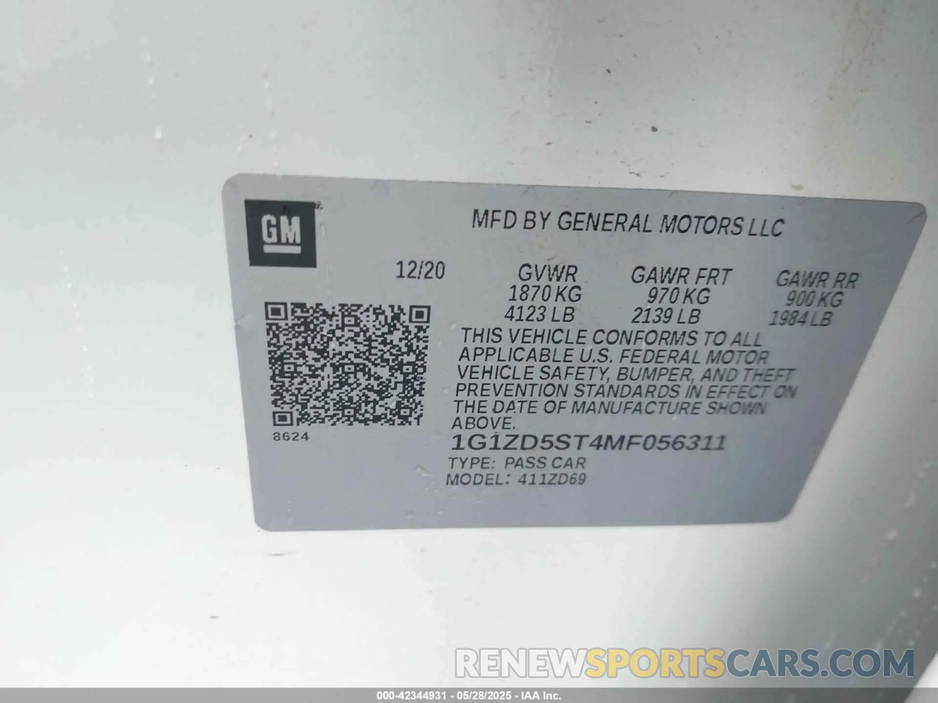 9 Photograph of a damaged car 1G1ZD5ST4MF056311 CHEVROLET MALIBU 2021