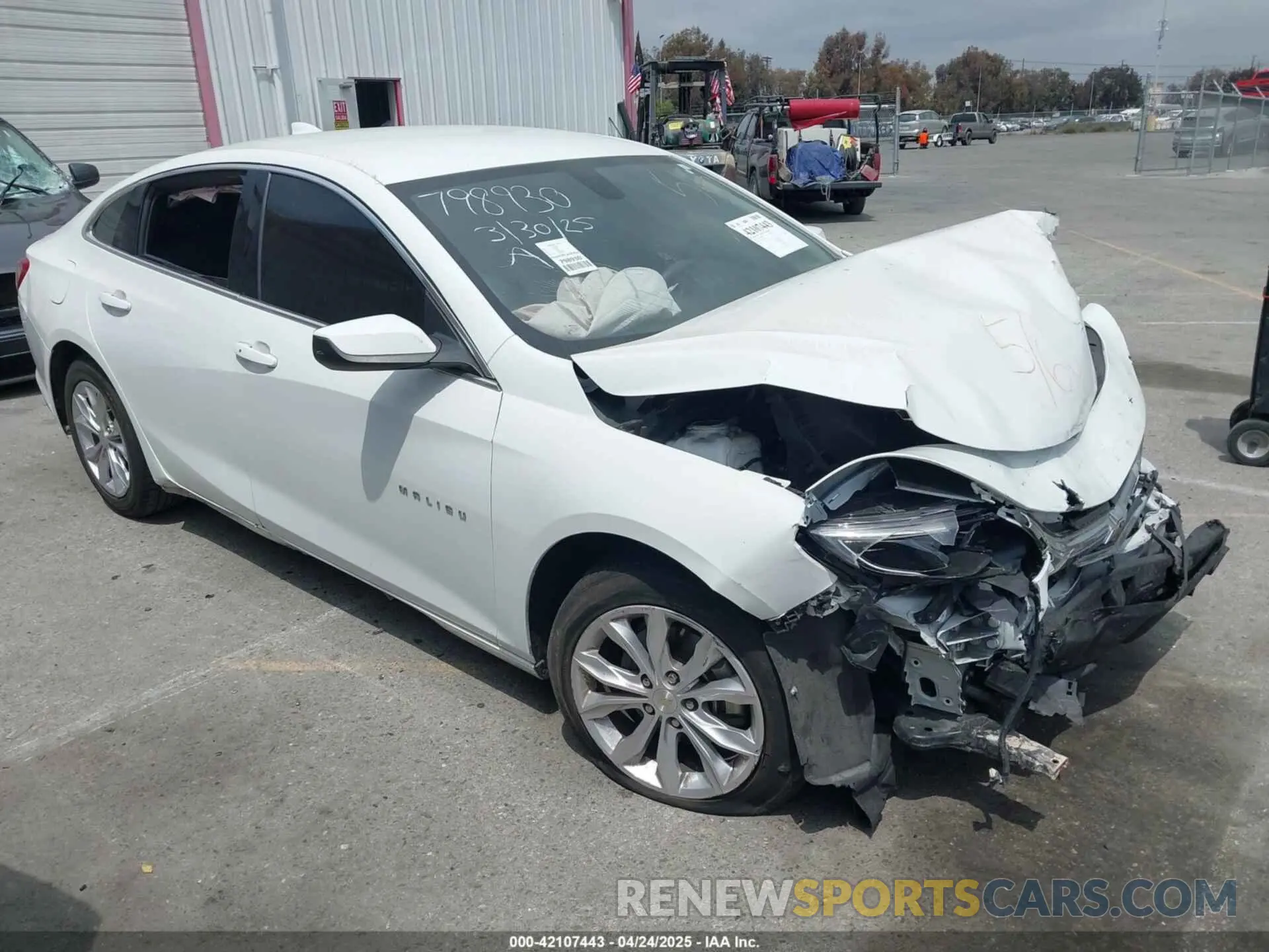 1 Photograph of a damaged car 1G1ZD5ST4MF060438 CHEVROLET MALIBU 2021