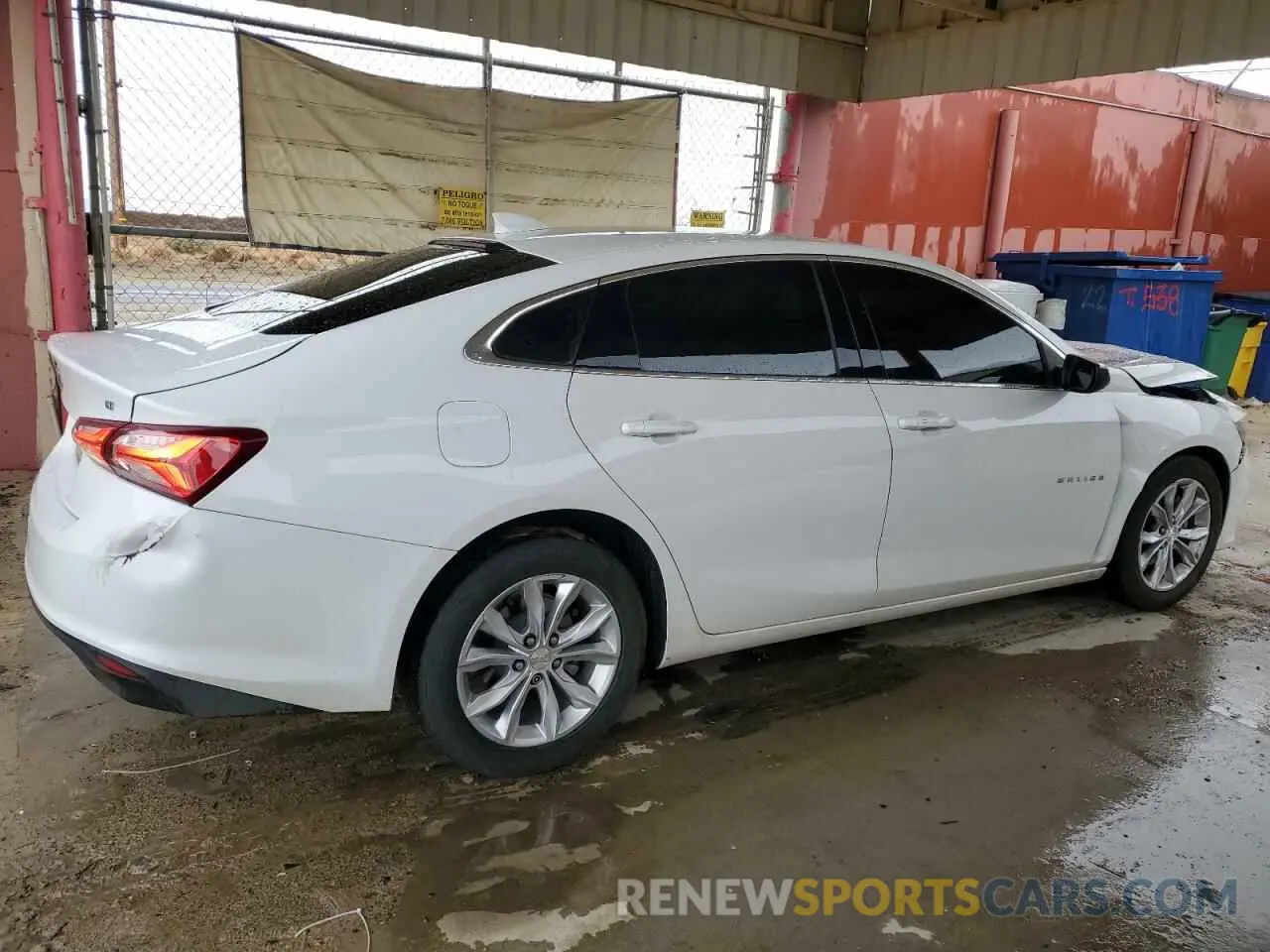 3 Photograph of a damaged car 1G1ZD5ST4MF061864 CHEVROLET MALIBU 2021