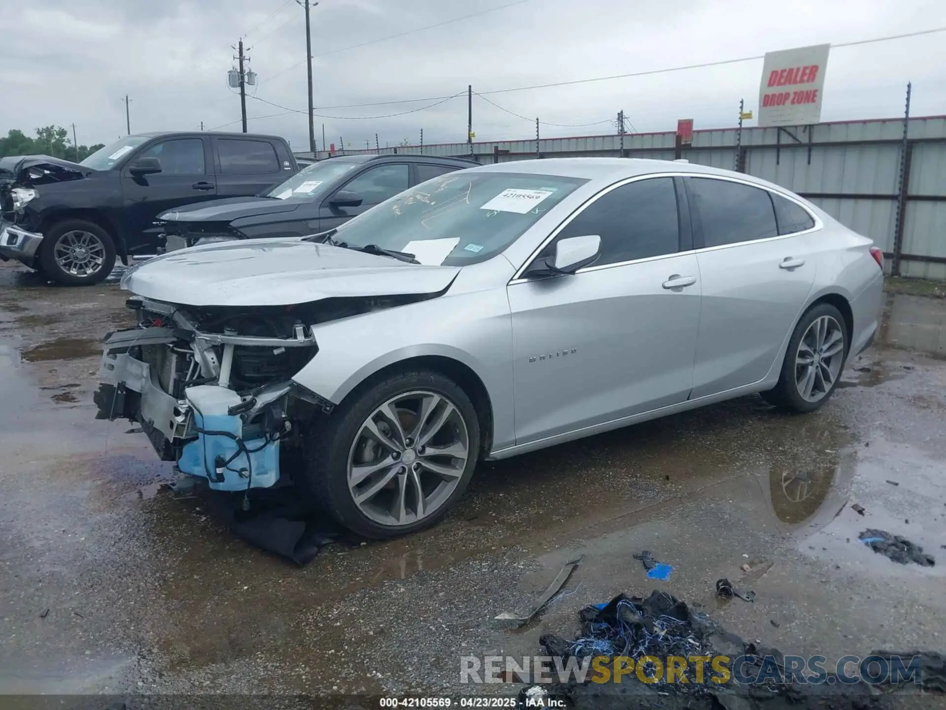 2 Photograph of a damaged car 1G1ZD5ST4MF076719 CHEVROLET MALIBU 2021