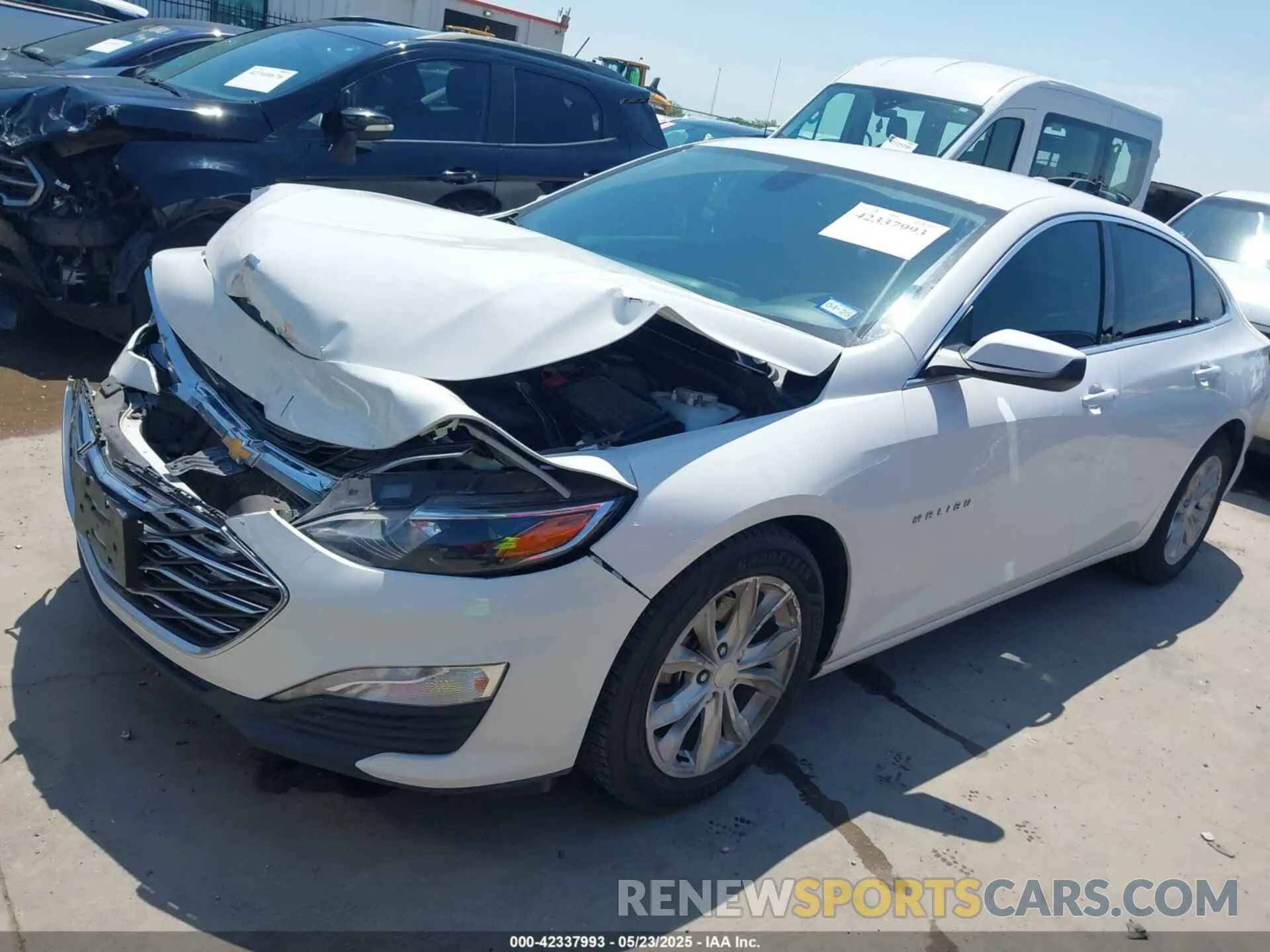 2 Photograph of a damaged car 1G1ZD5ST5MF002290 CHEVROLET MALIBU 2021