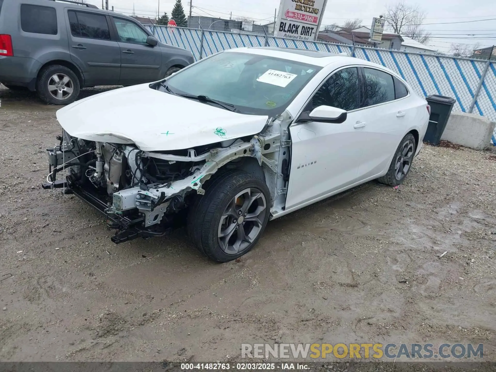 2 Photograph of a damaged car 1G1ZD5ST5MF050954 CHEVROLET MALIBU 2021