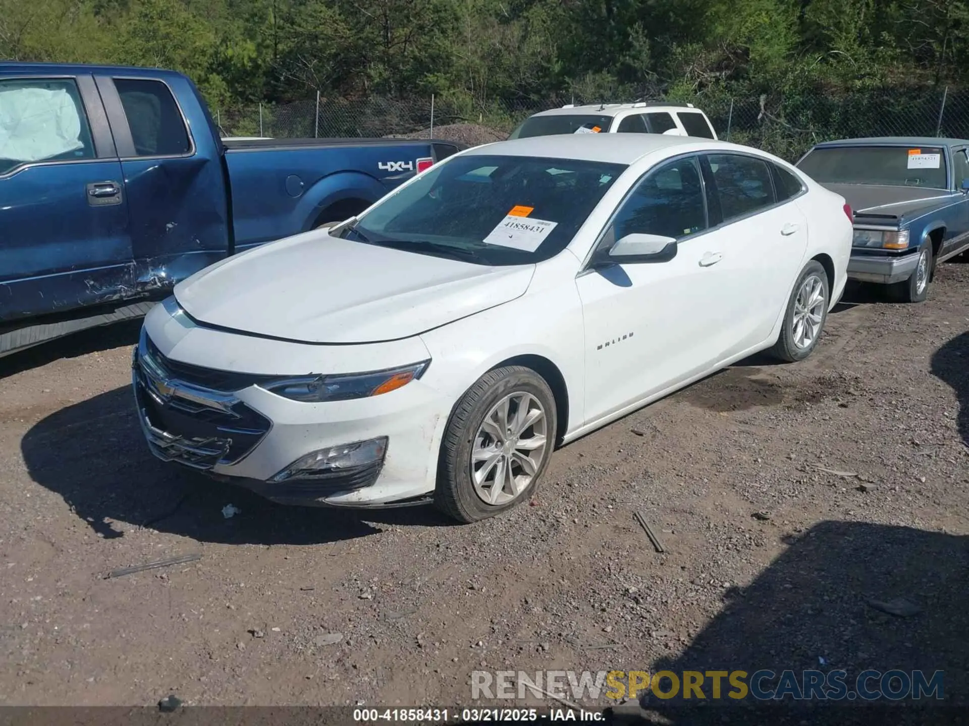 2 Photograph of a damaged car 1G1ZD5ST5MF071268 CHEVROLET MALIBU 2021
