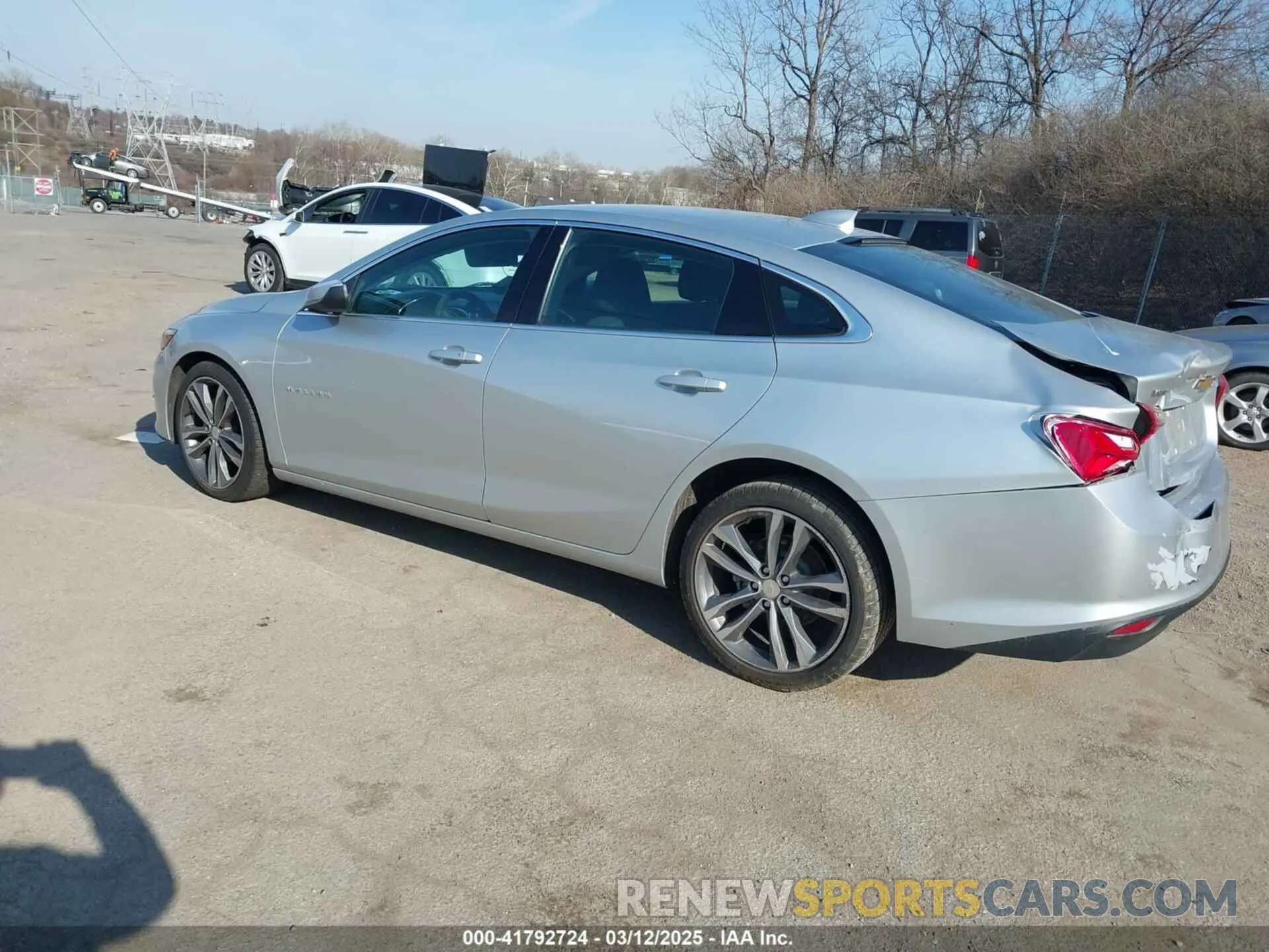 3 Photograph of a damaged car 1G1ZD5ST5MF078043 CHEVROLET MALIBU 2021