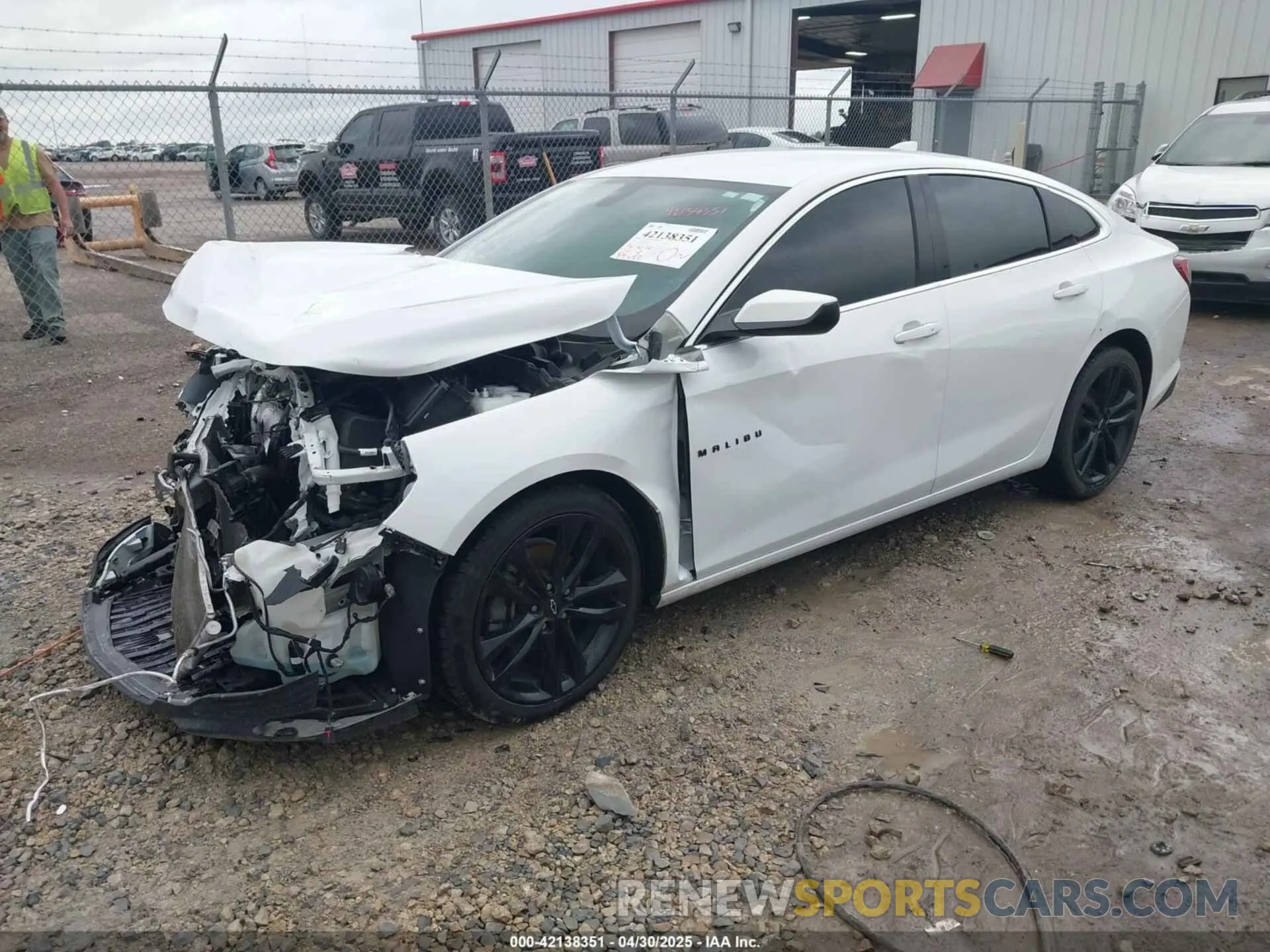 2 Photograph of a damaged car 1G1ZD5ST5MF086465 CHEVROLET MALIBU 2021
