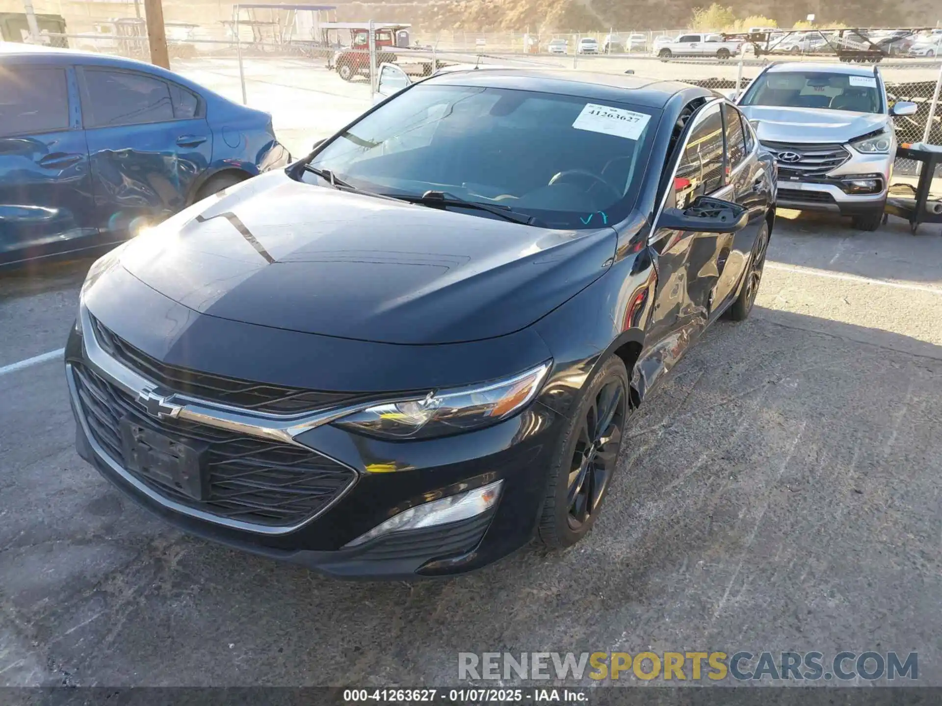 2 Photograph of a damaged car 1G1ZD5ST6MF026033 CHEVROLET MALIBU 2021