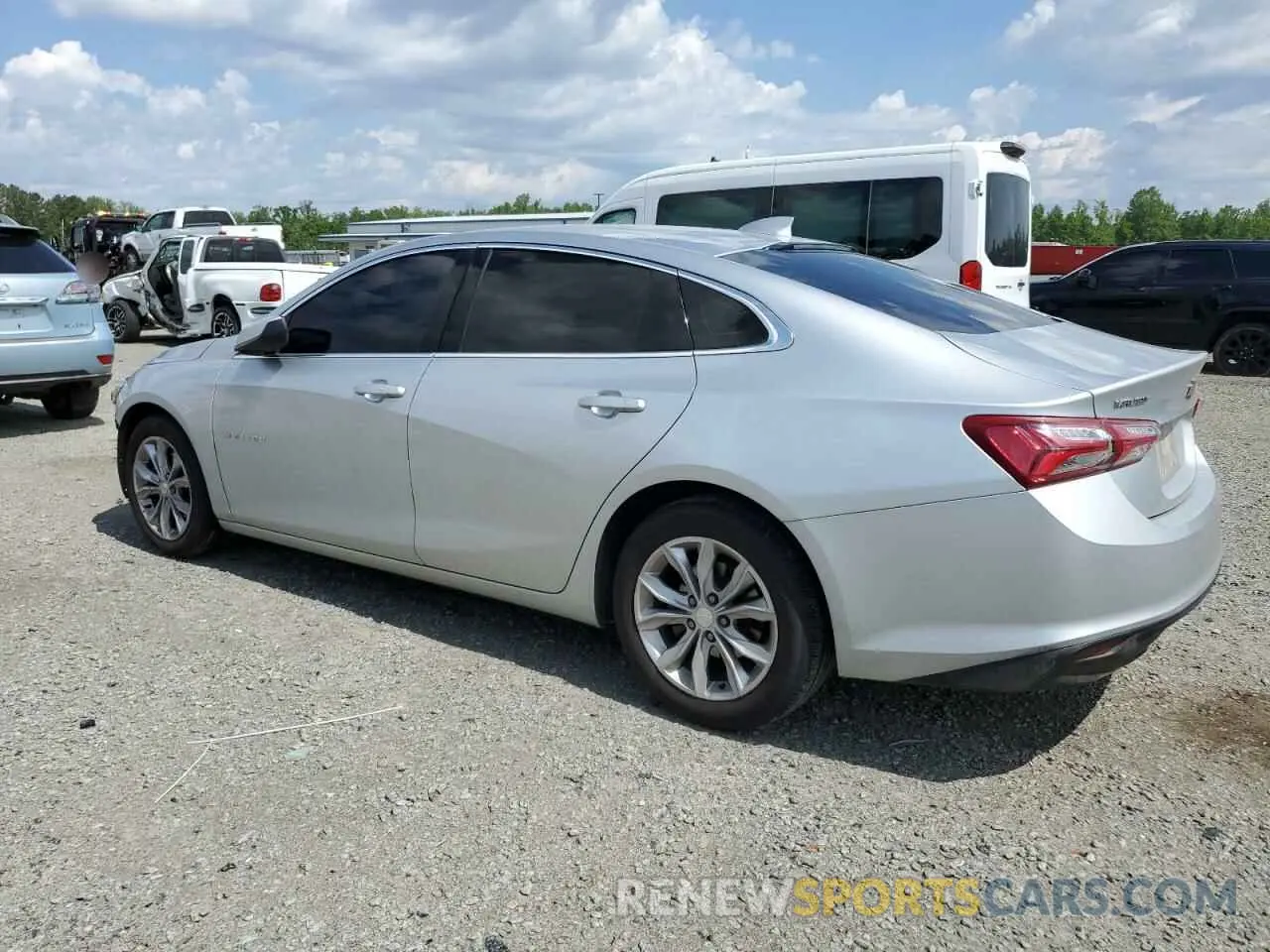 2 Photograph of a damaged car 1G1ZD5ST6MF027313 CHEVROLET MALIBU 2021