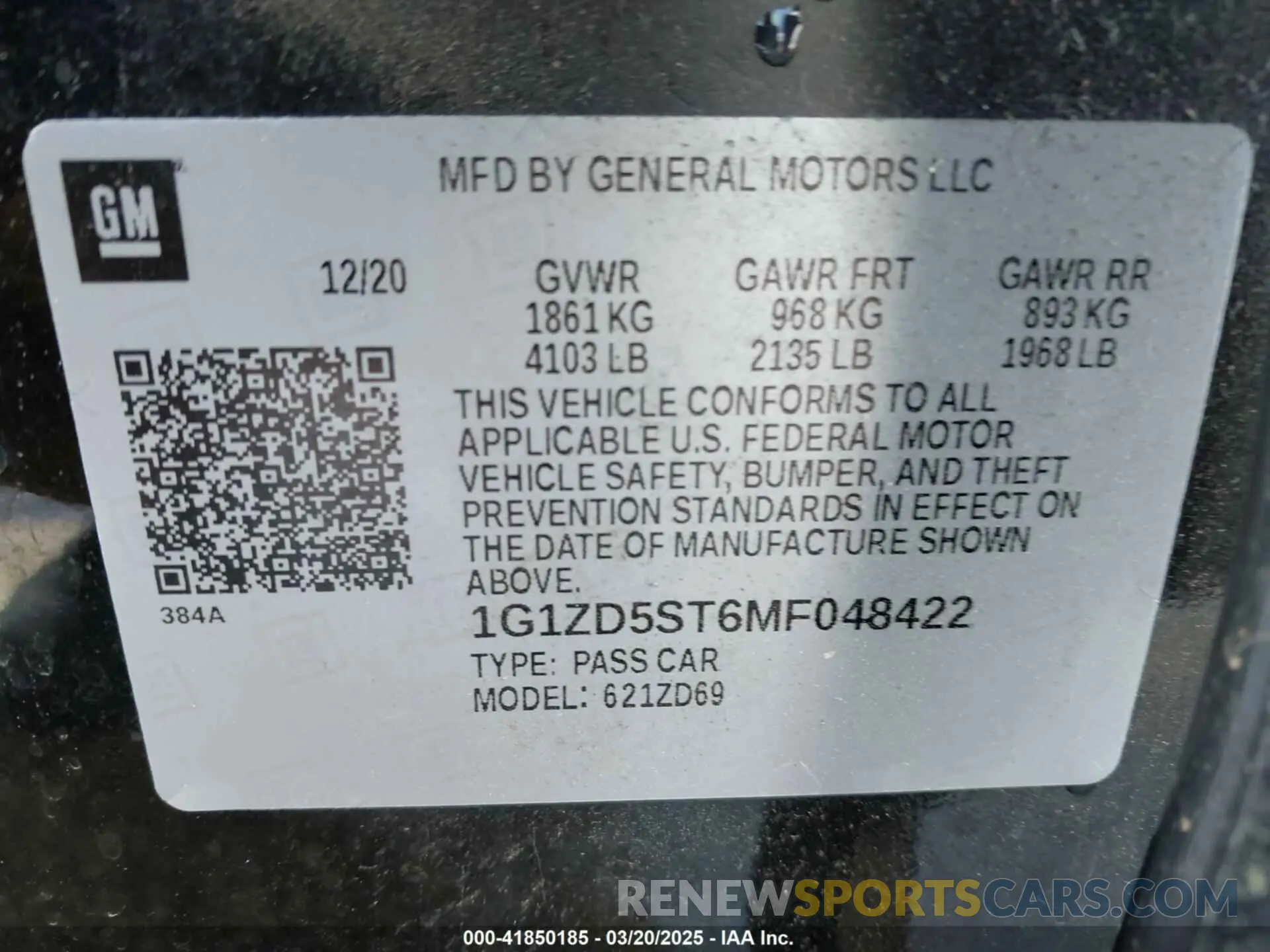 9 Photograph of a damaged car 1G1ZD5ST6MF048422 CHEVROLET MALIBU 2021