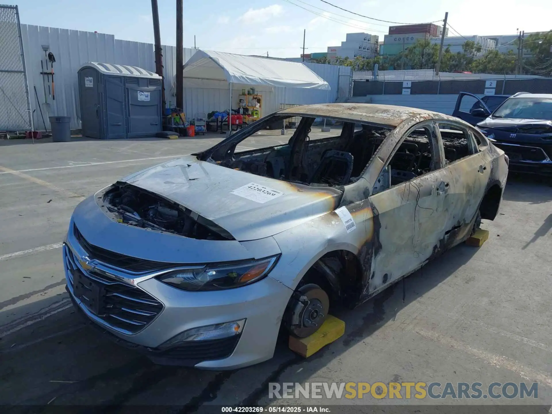 2 Photograph of a damaged car 1G1ZD5ST6MF069979 CHEVROLET MALIBU 2021