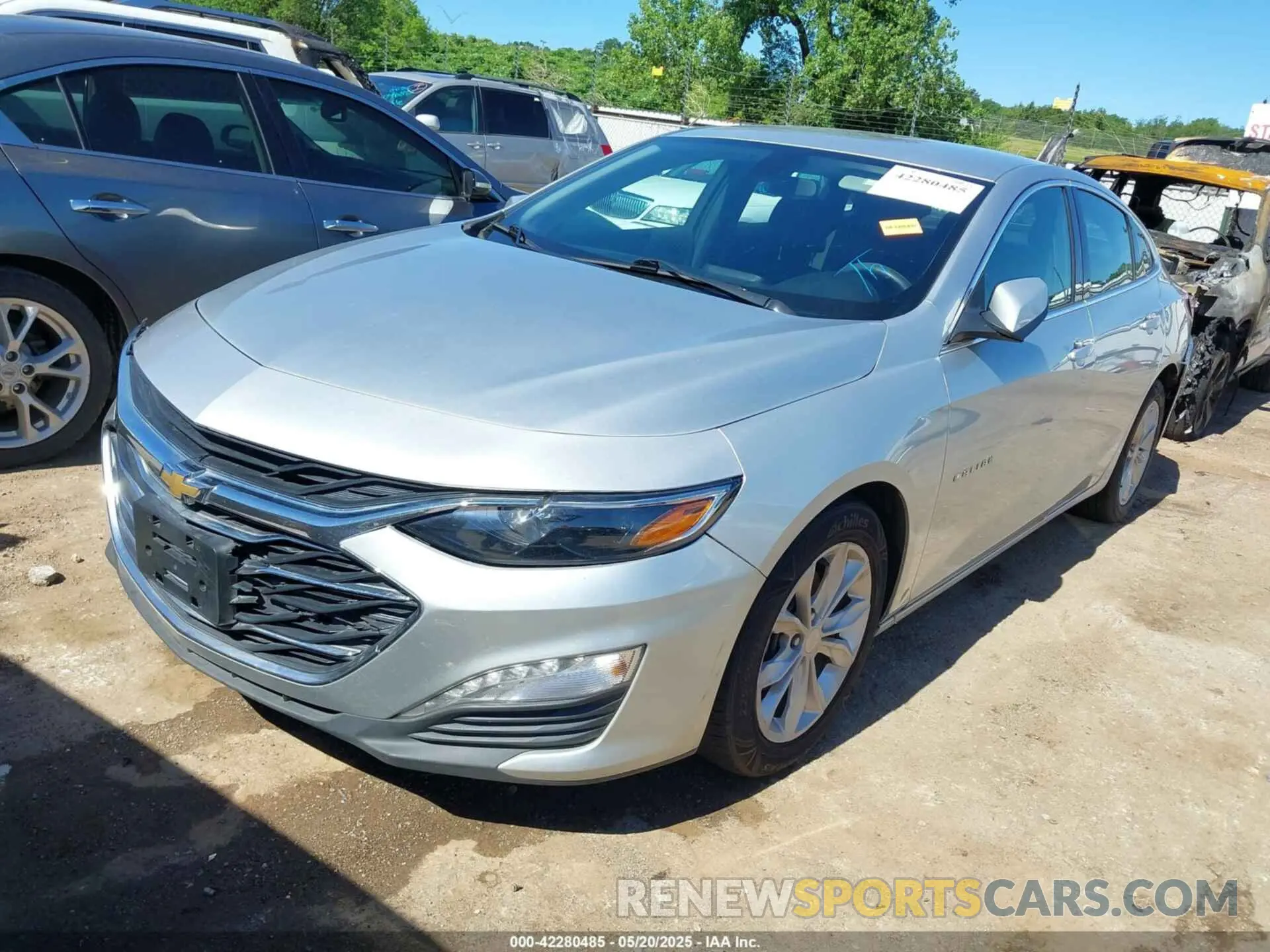 2 Photograph of a damaged car 1G1ZD5ST6MF070551 CHEVROLET MALIBU 2021
