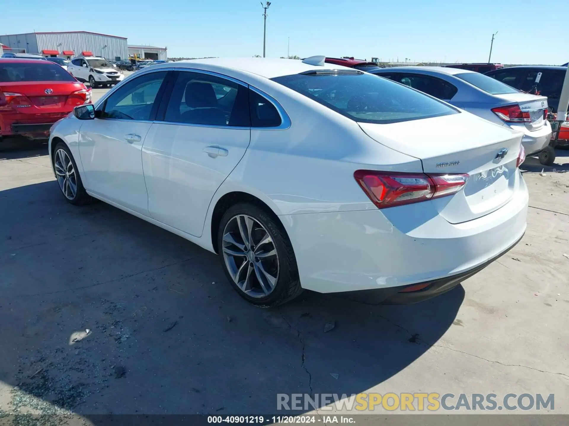 3 Photograph of a damaged car 1G1ZD5ST7MF003098 CHEVROLET MALIBU 2021