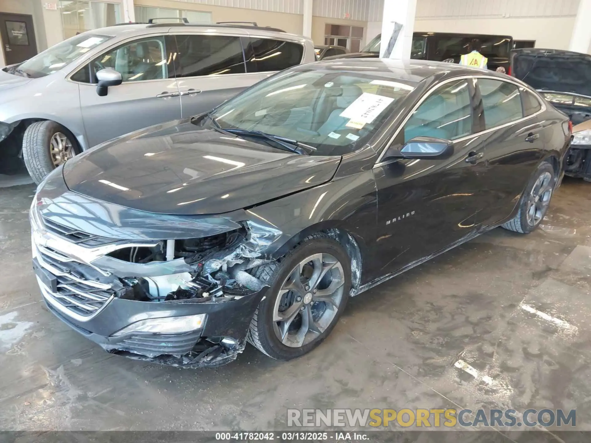 2 Photograph of a damaged car 1G1ZD5ST7MF008723 CHEVROLET MALIBU 2021