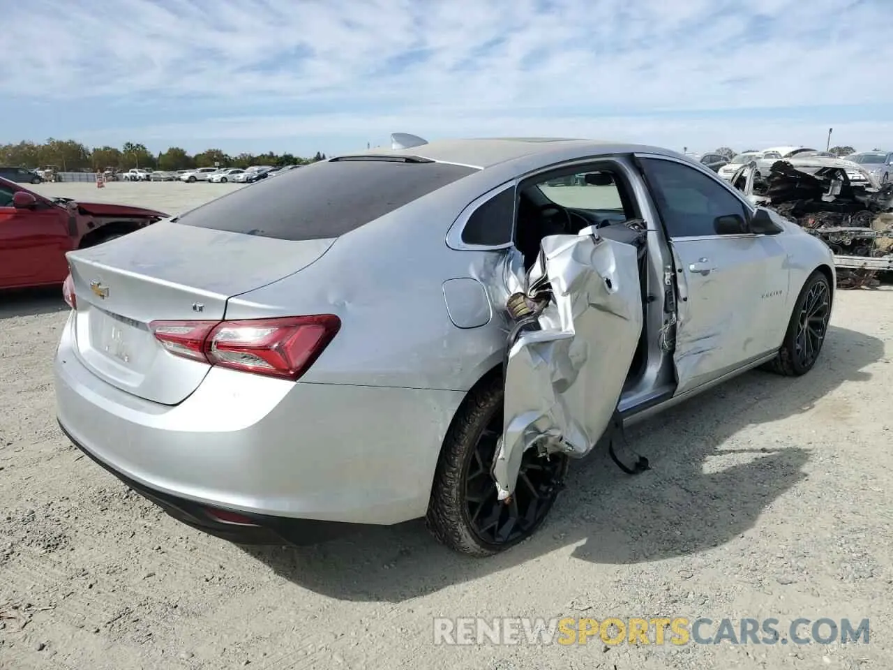 3 Photograph of a damaged car 1G1ZD5ST7MF012786 CHEVROLET MALIBU 2021