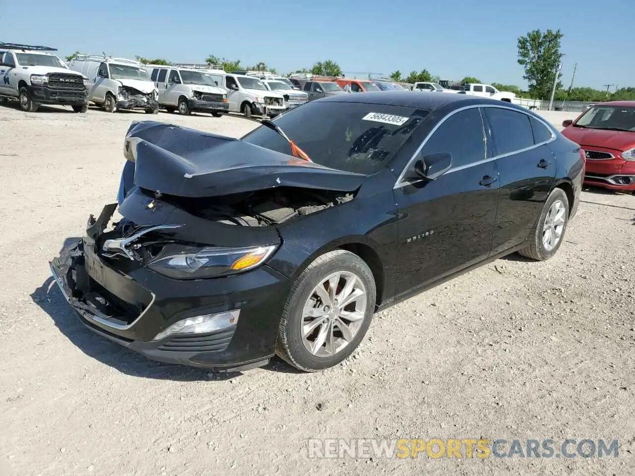1 Photograph of a damaged car 1G1ZD5ST7MF016904 CHEVROLET MALIBU 2021