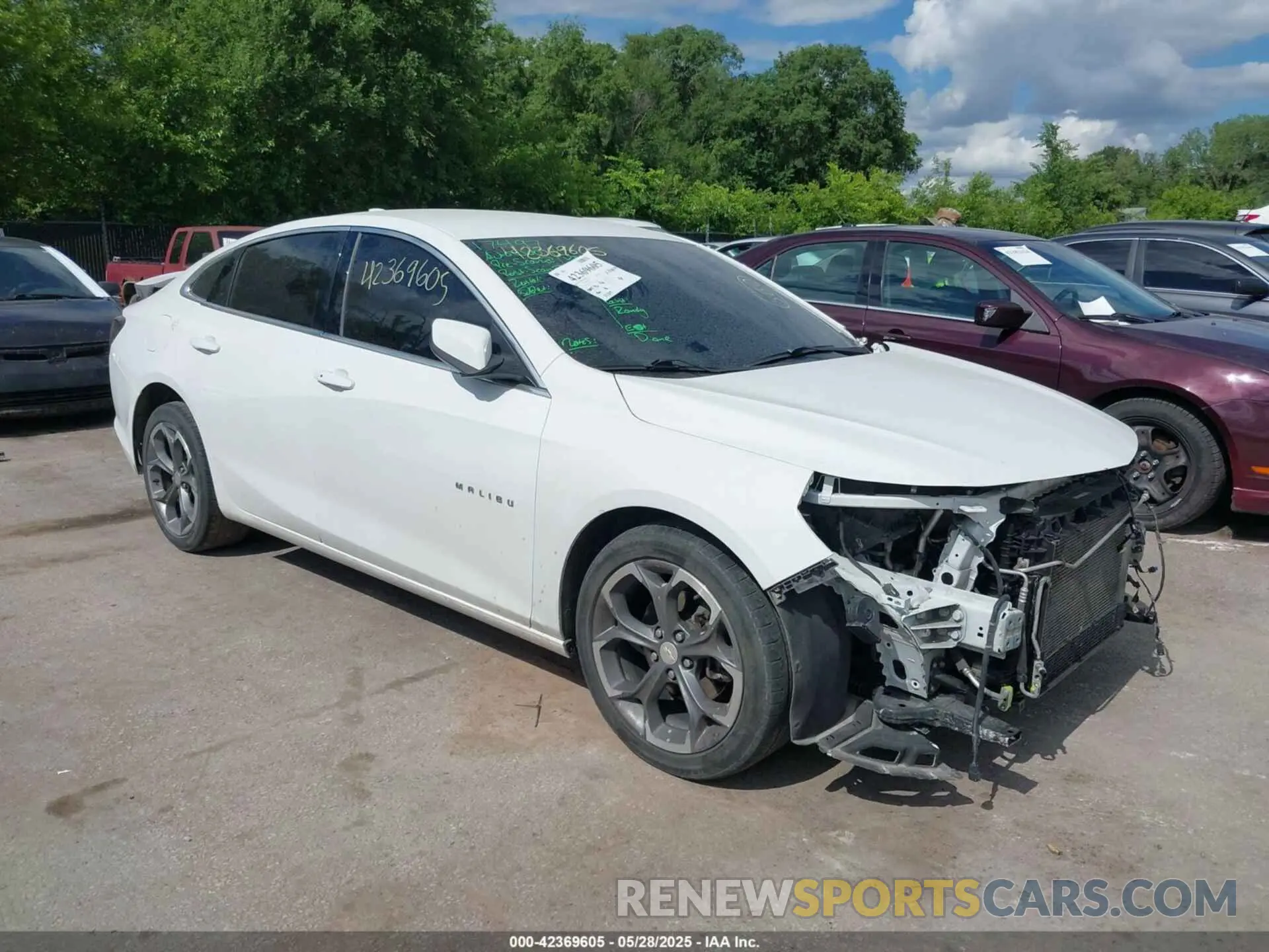 1 Photograph of a damaged car 1G1ZD5ST7MF026137 CHEVROLET MALIBU 2021