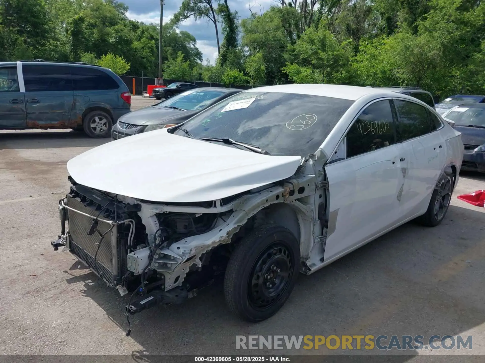 2 Photograph of a damaged car 1G1ZD5ST7MF026137 CHEVROLET MALIBU 2021