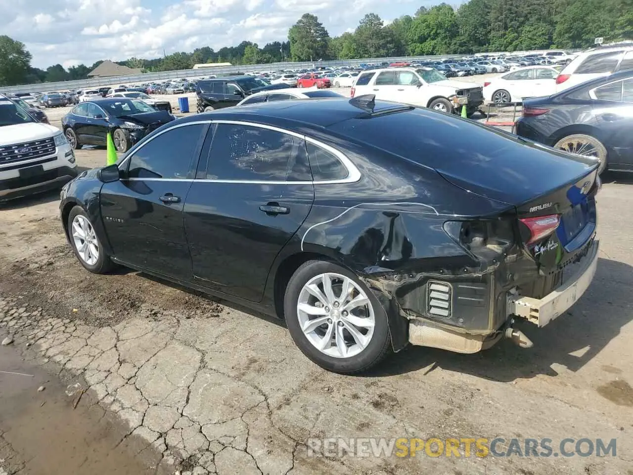 2 Photograph of a damaged car 1G1ZD5ST7MF037316 CHEVROLET MALIBU 2021