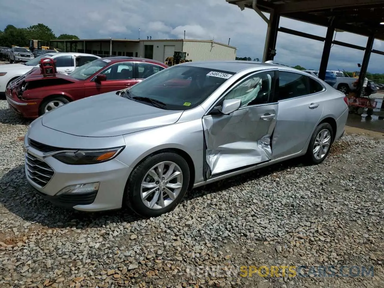 1 Photograph of a damaged car 1G1ZD5ST7MF063477 CHEVROLET MALIBU 2021