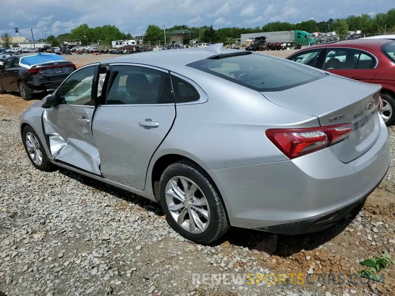 2 Photograph of a damaged car 1G1ZD5ST7MF063477 CHEVROLET MALIBU 2021