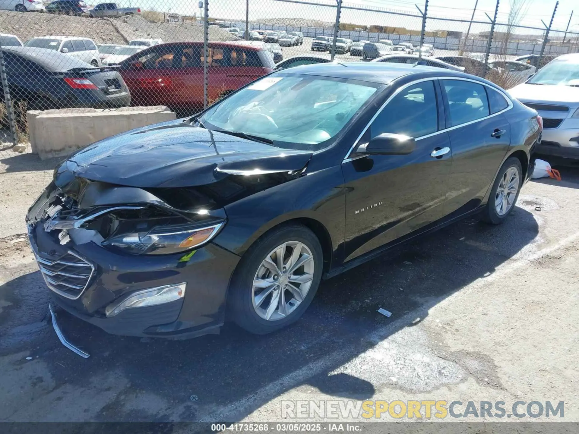 2 Photograph of a damaged car 1G1ZD5ST7MF065391 CHEVROLET MALIBU 2021