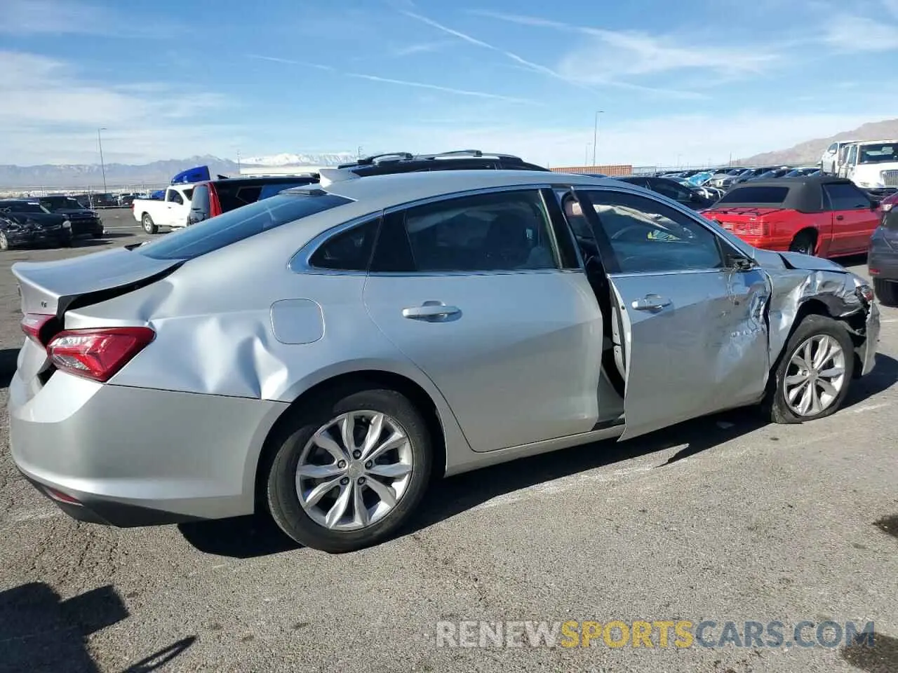 3 Photograph of a damaged car 1G1ZD5ST7MF069862 CHEVROLET MALIBU 2021