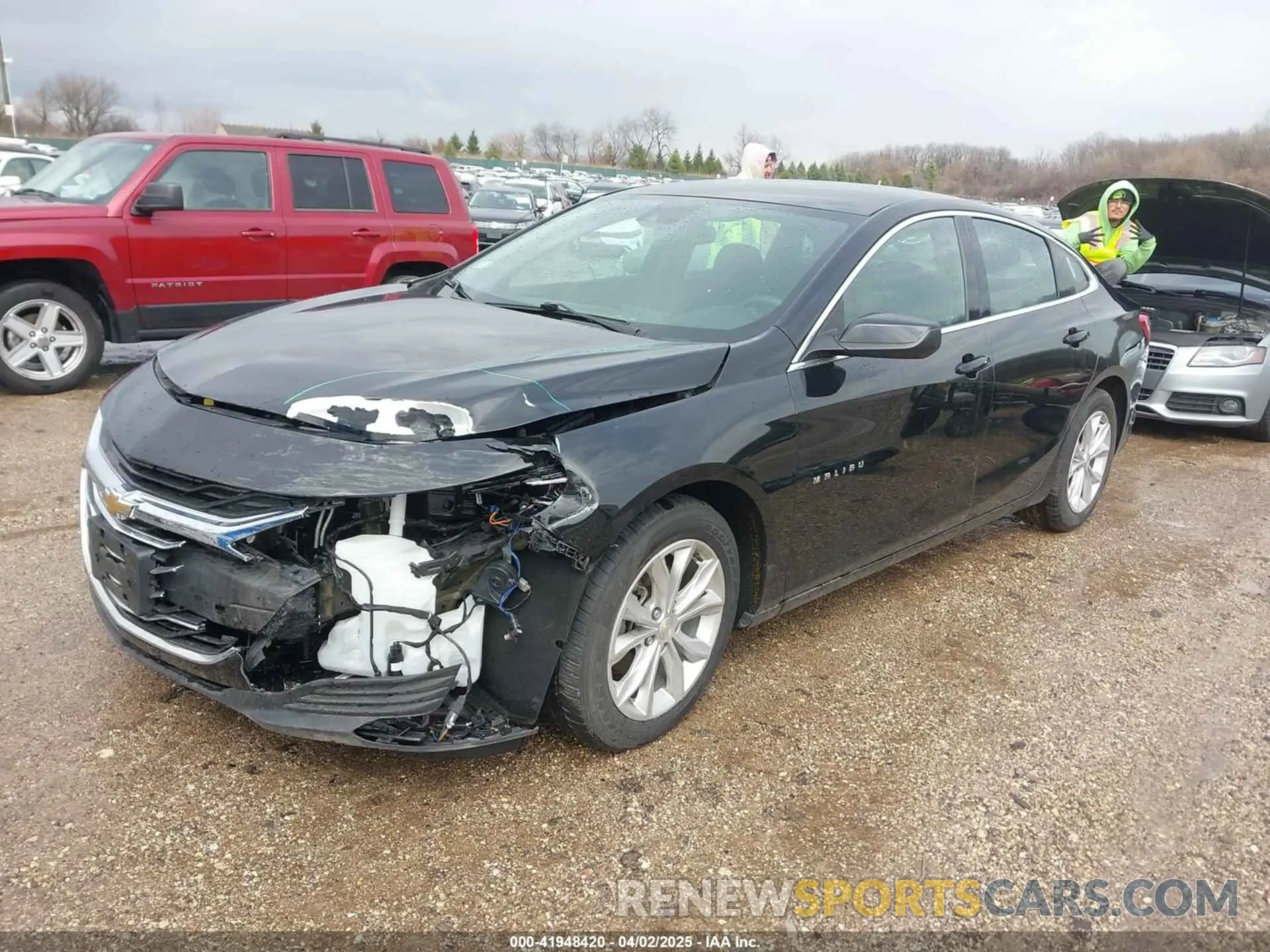 2 Photograph of a damaged car 1G1ZD5ST8MF003532 CHEVROLET MALIBU 2021