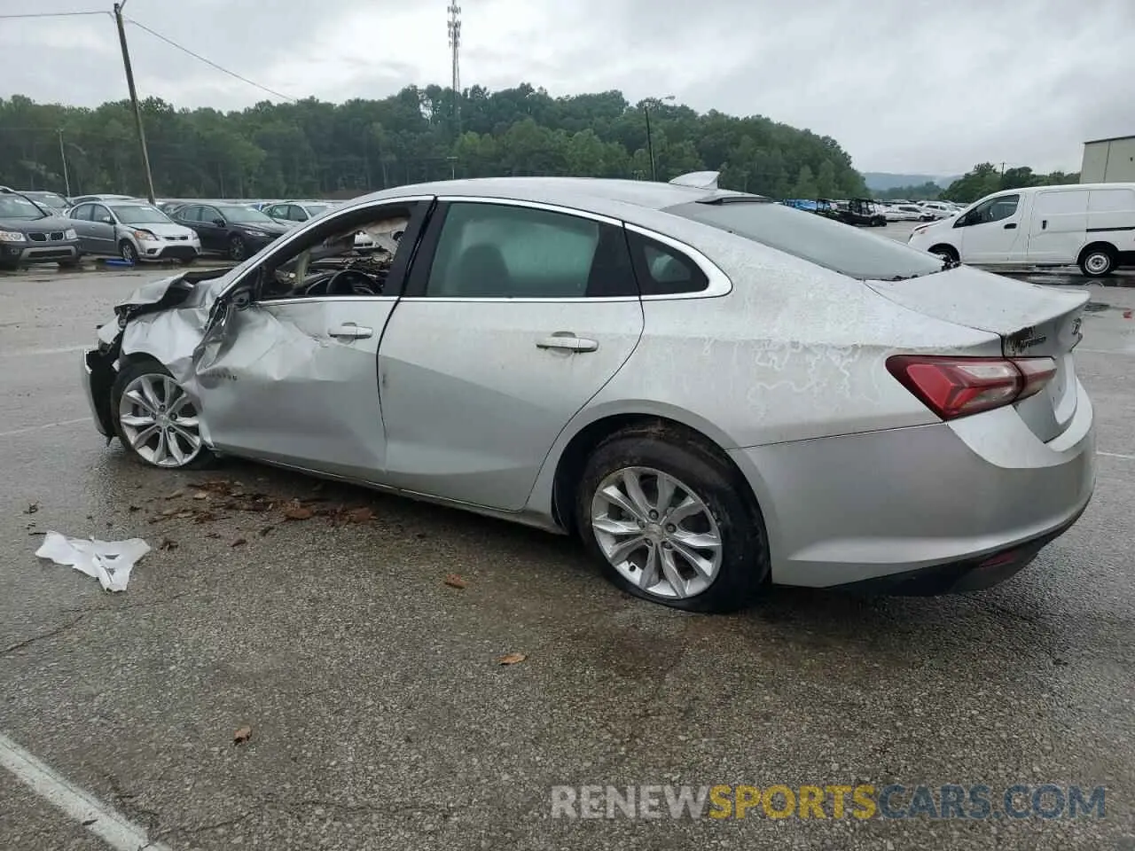 2 Photograph of a damaged car 1G1ZD5ST8MF025143 CHEVROLET MALIBU 2021