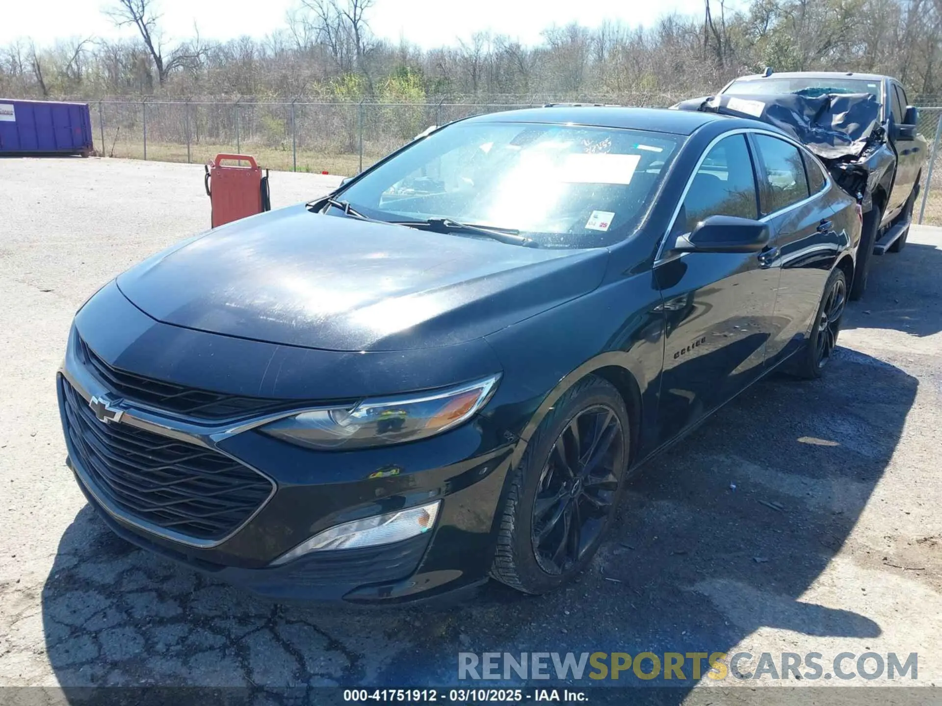 2 Photograph of a damaged car 1G1ZD5ST8MF025255 CHEVROLET MALIBU 2021